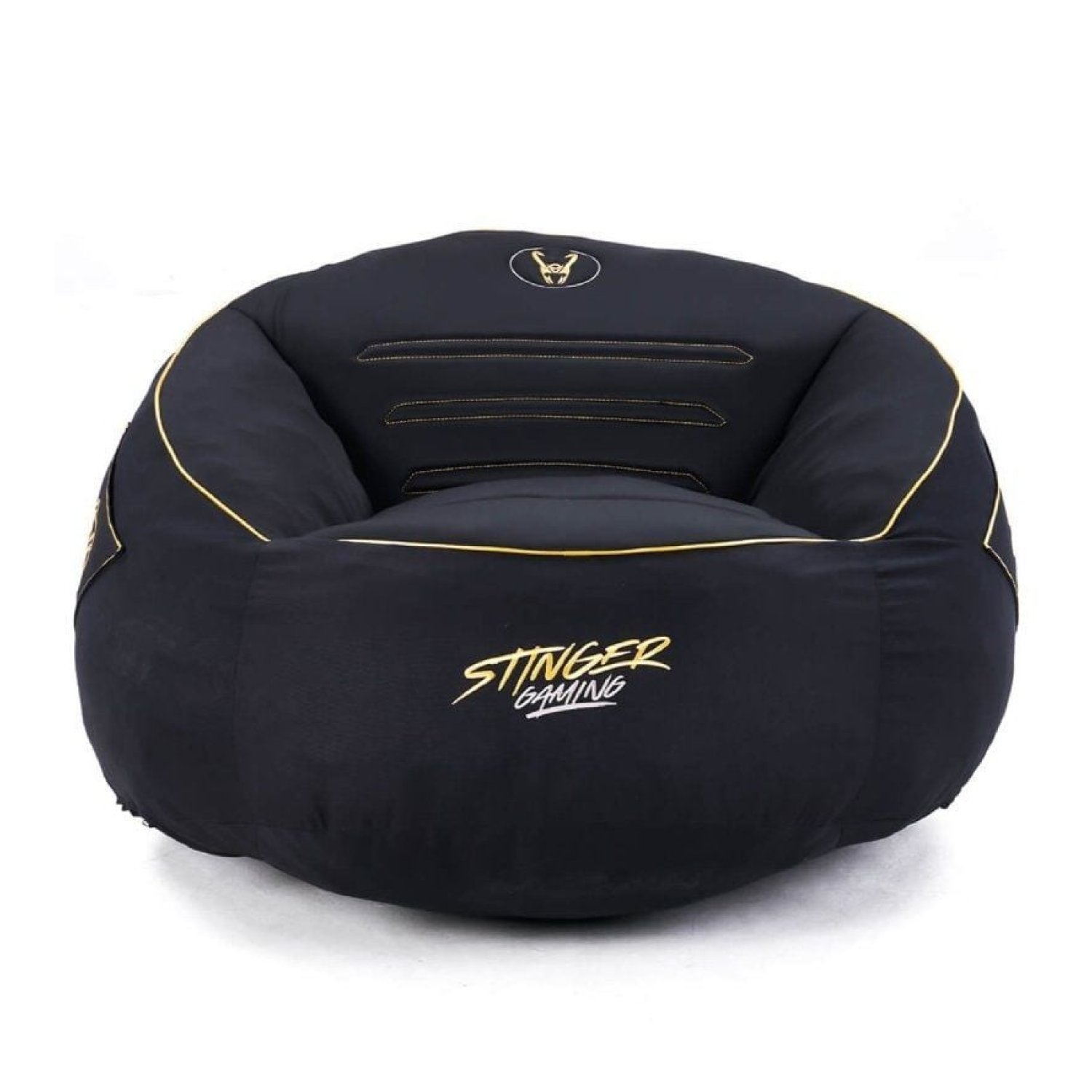 Woxter Stinger Gaming · Puff con Relleno · Negro y Dorado