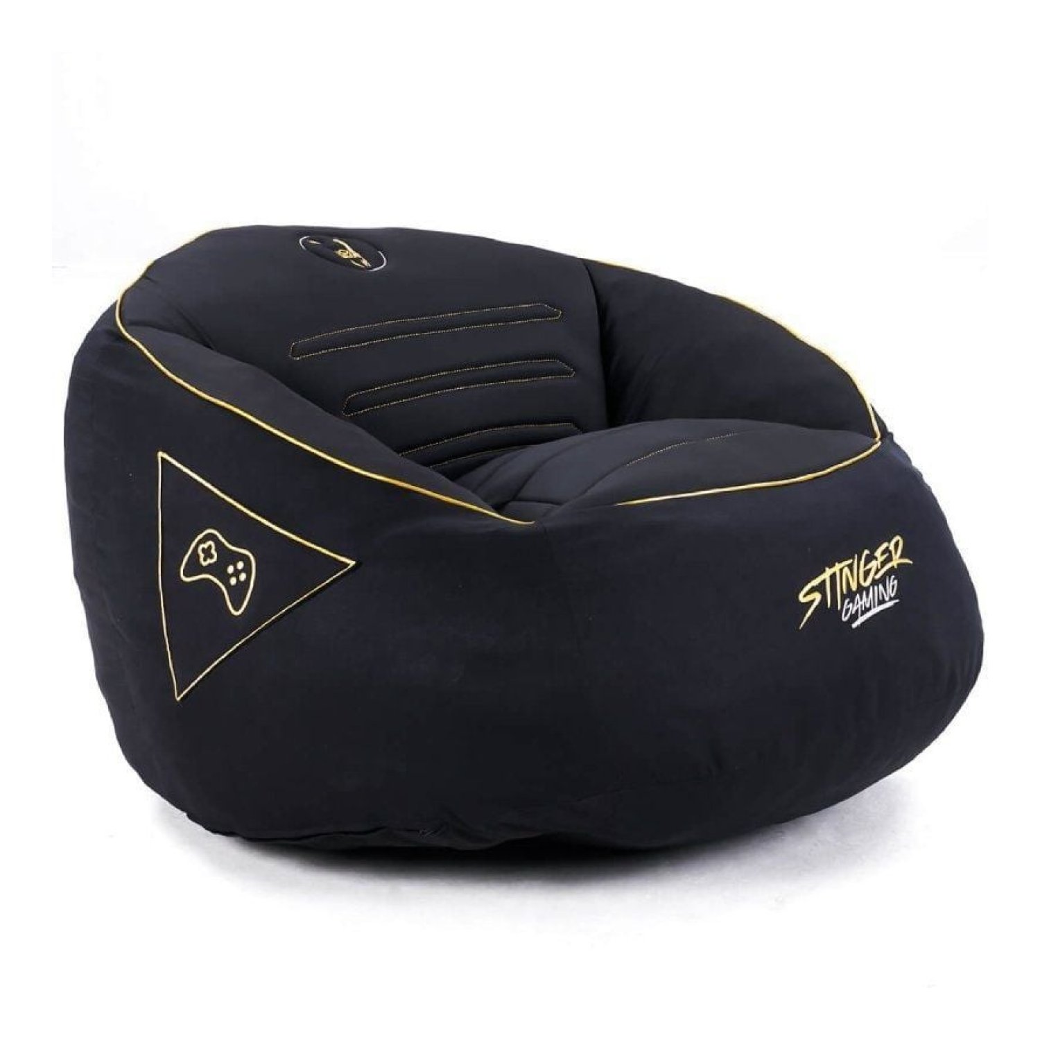 Woxter Stinger Gaming · Puff con Relleno · Negro y Dorado