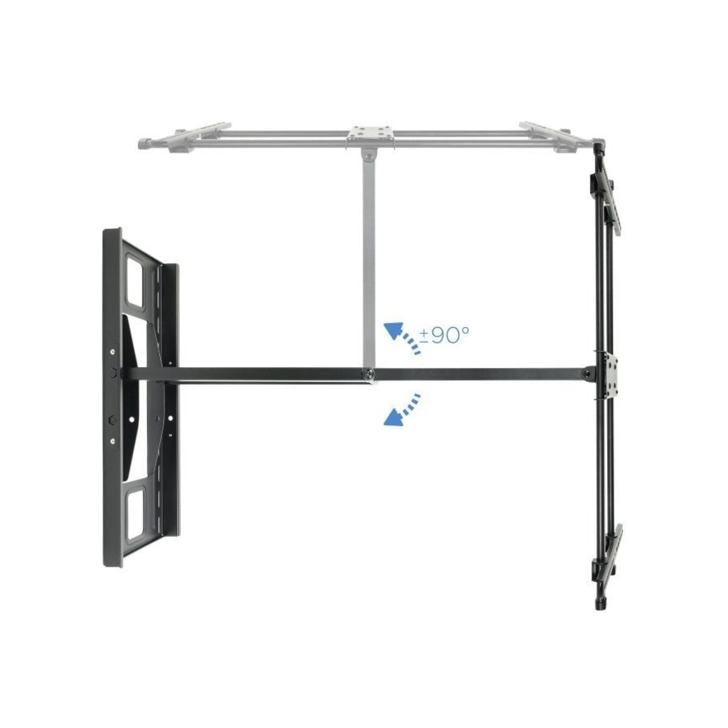 TooQ LP4380XL-B · Soporte Pared Orientable · 43-80" · Hasta 50kg
