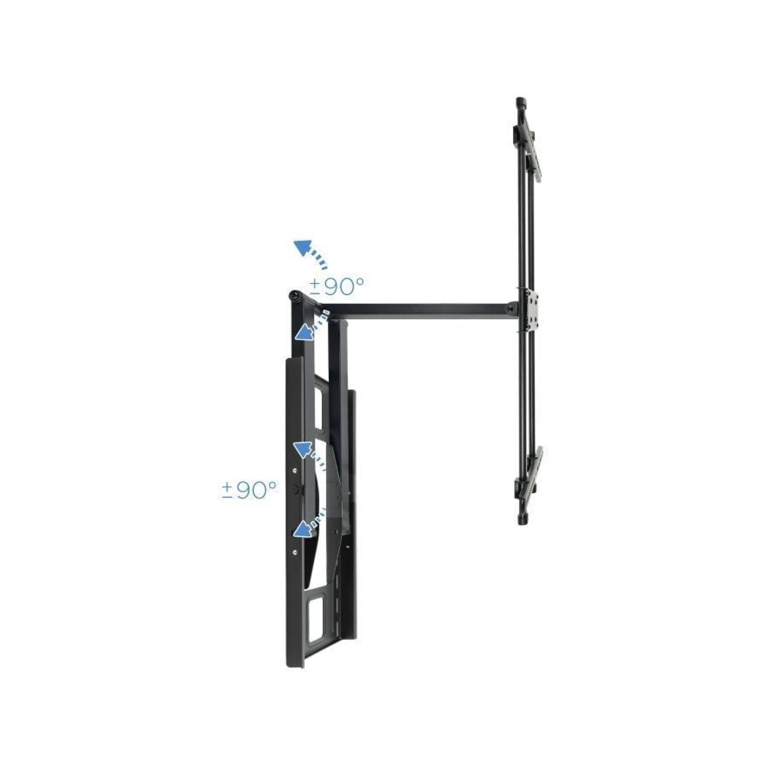 TooQ LP4380XL-B · Soporte Pared Orientable · 43-80" · Hasta 50kg