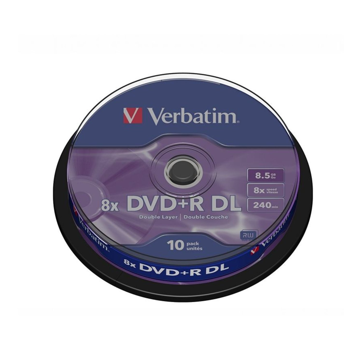 DVD+R Doble Capa Verbatim Advanced AZO 8X/ Tarrina-10uds