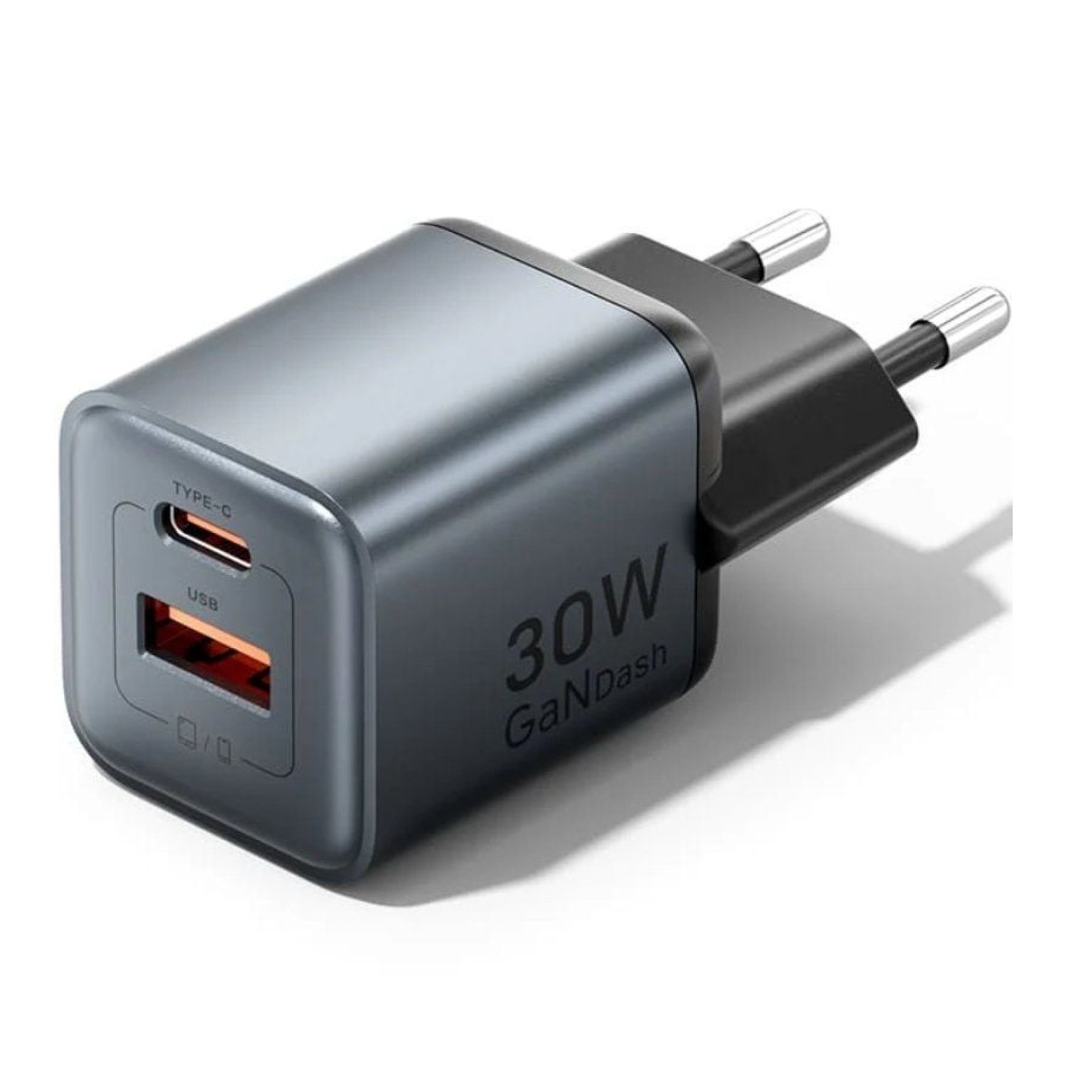 Vention Cargador GaN · 30W · 1x USB-C · 1x USB