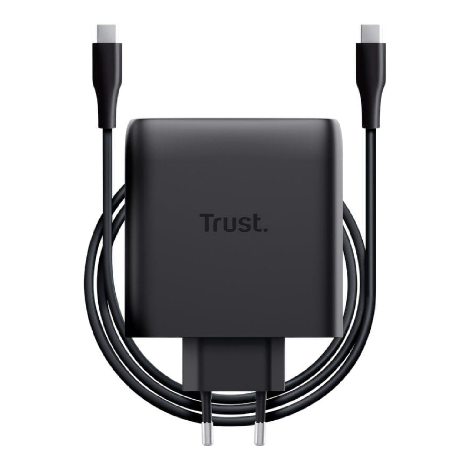 Trust Maxo · Cargador GaN 100W · 2x USB-C · Incluye Cable USB-C