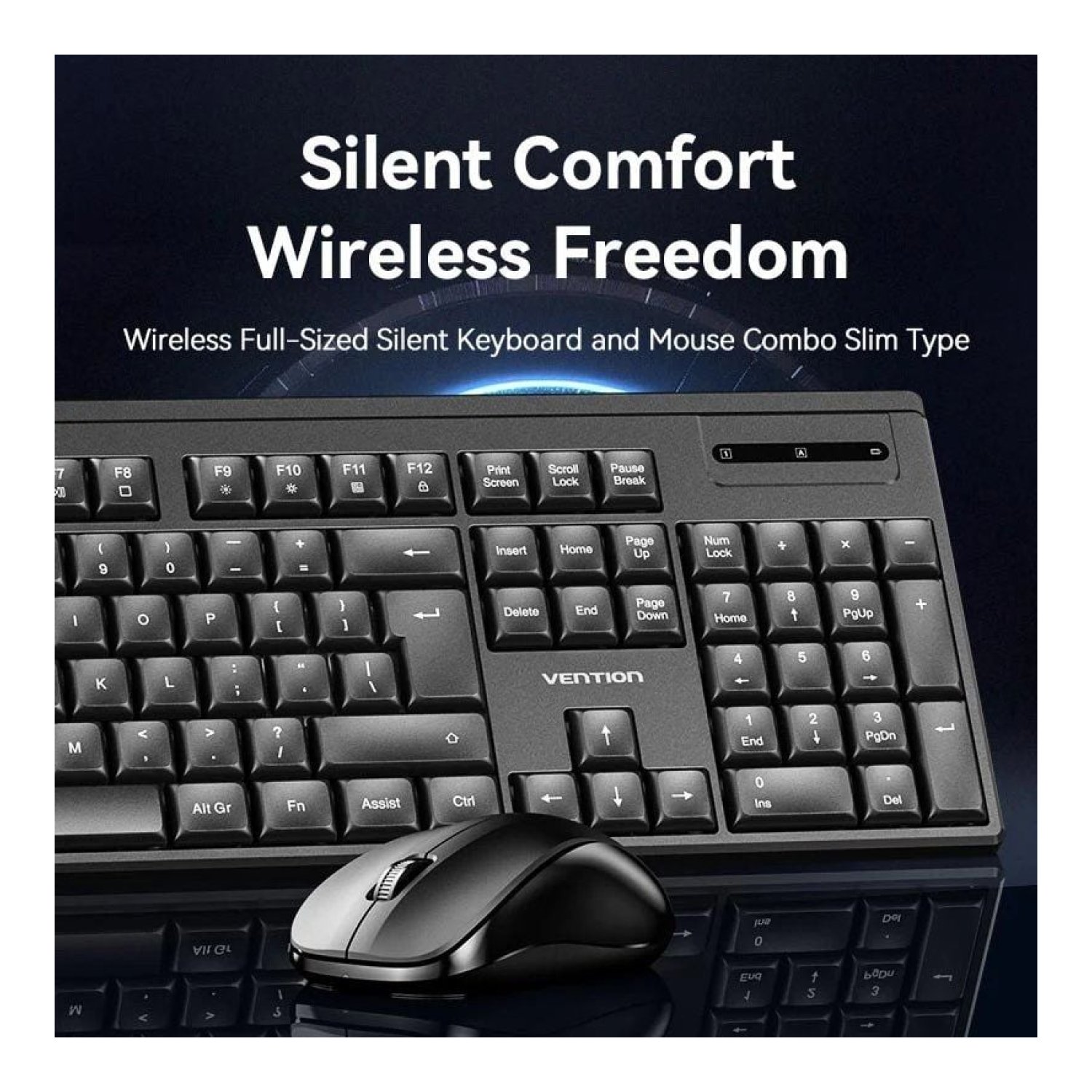 Vention · Combo Teclado y Ratón Inalámbrico · Inglés