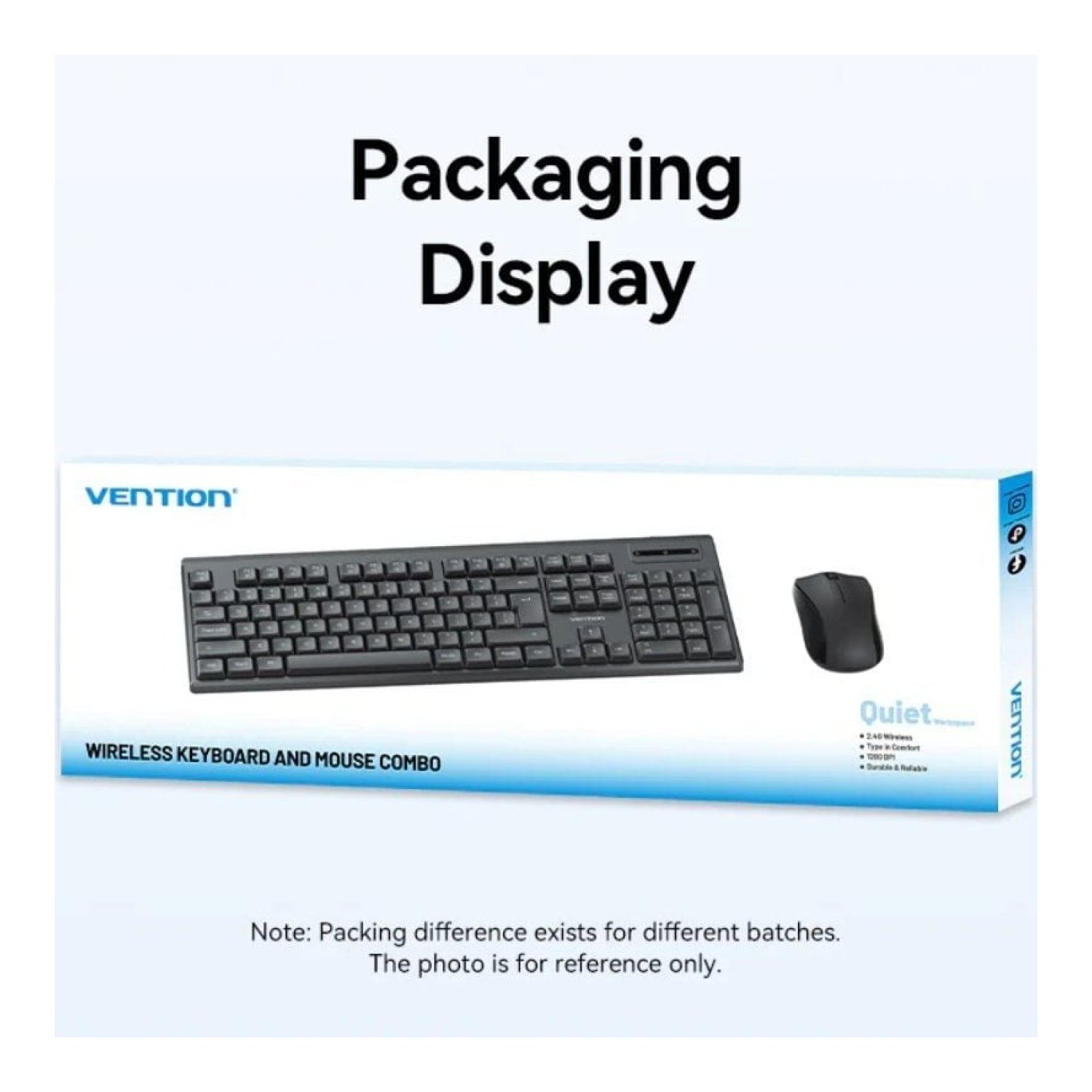 Vention · Combo Teclado y Ratón Inalámbrico · Inglés