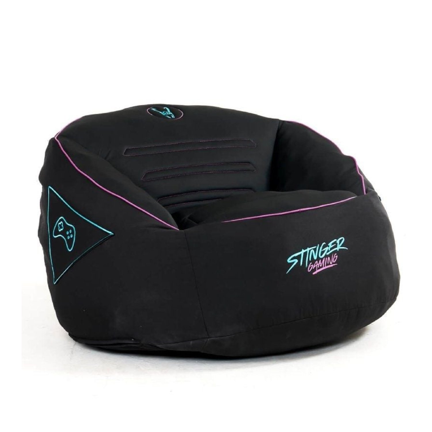 Woxter Stinger Gaming · Puff con Relleno · Azul y Negro
