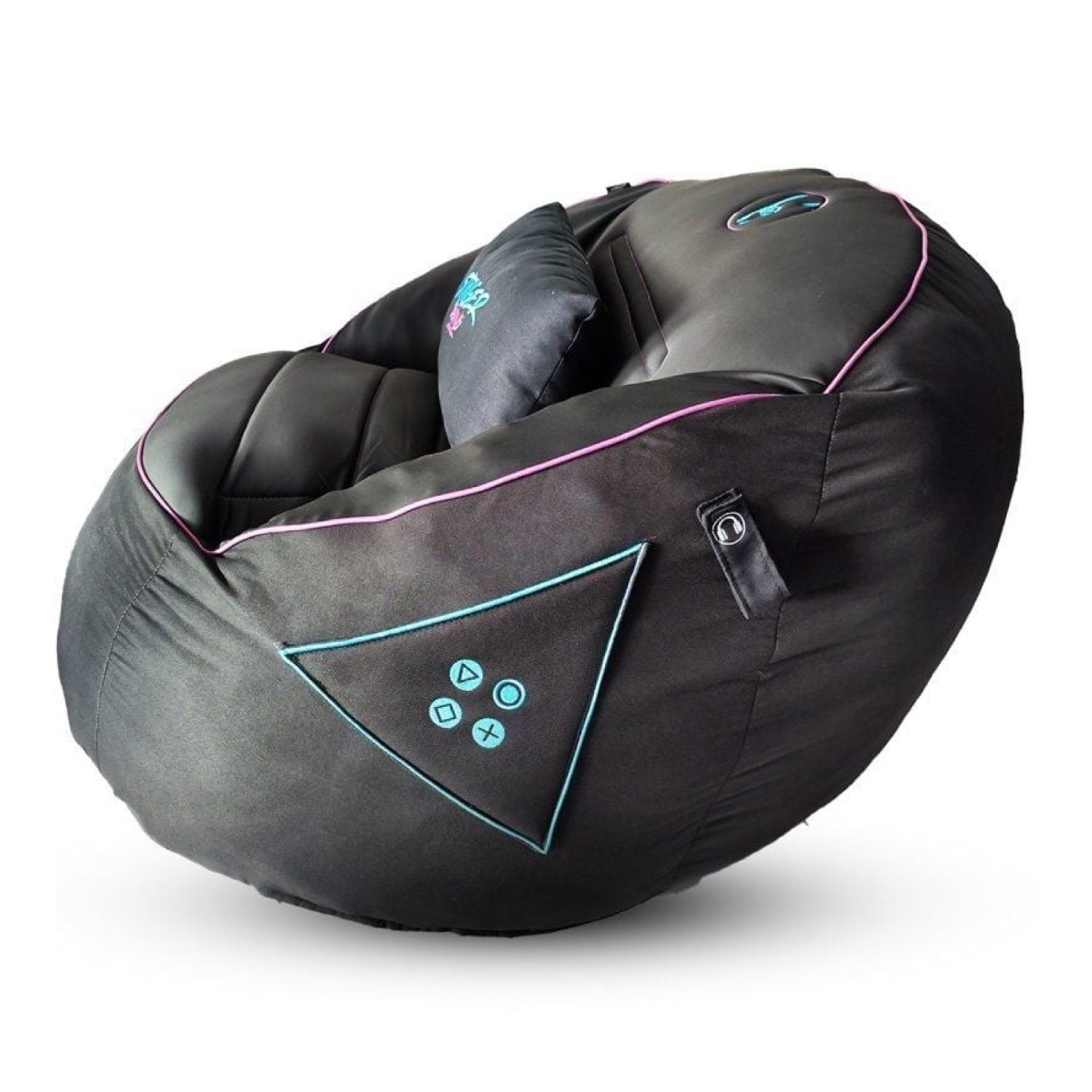 Woxter Stinger Gaming · Puff con Relleno · Azul y Negro