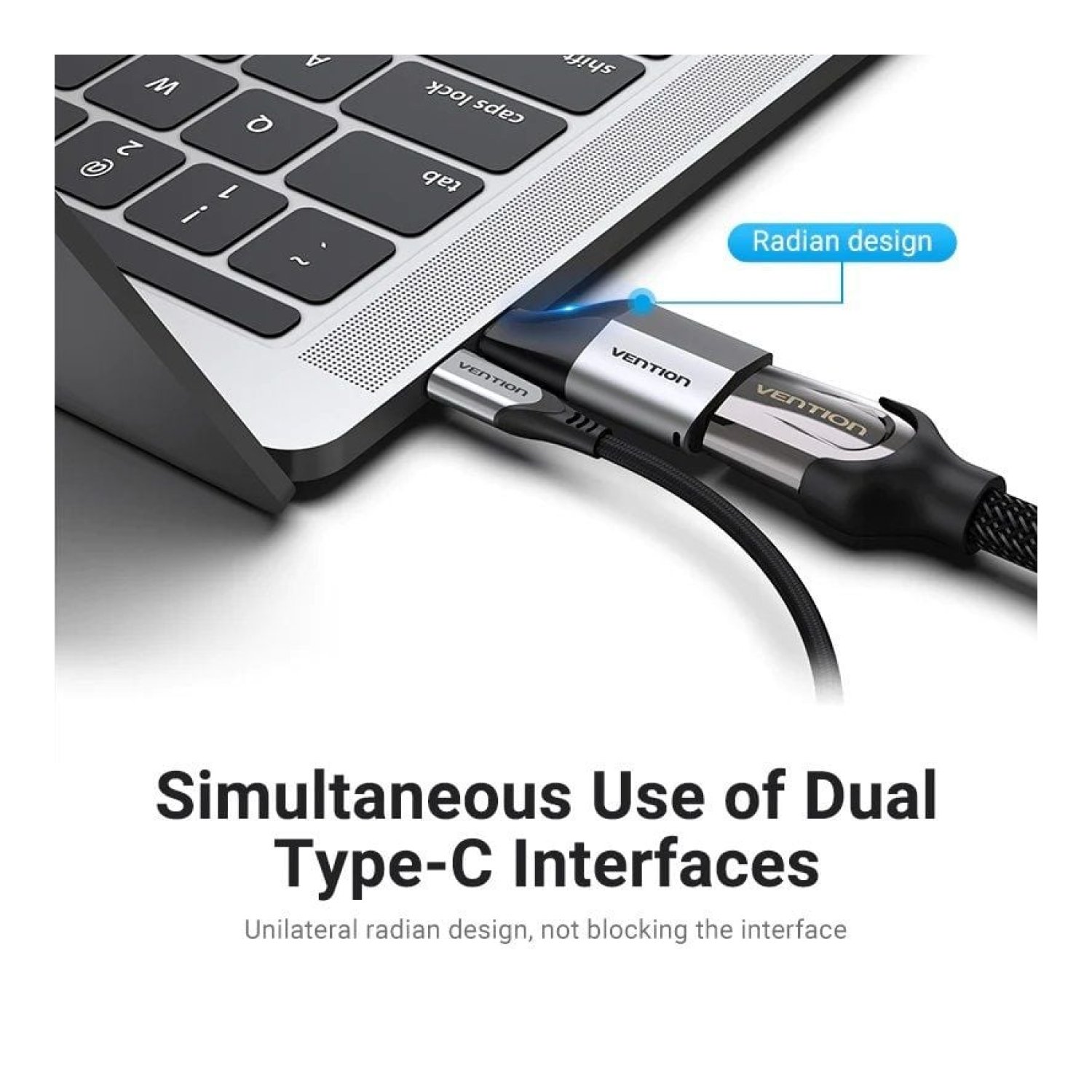 Vention · Adaptador USB Tipo-C a HDMI · Macho-Hembra