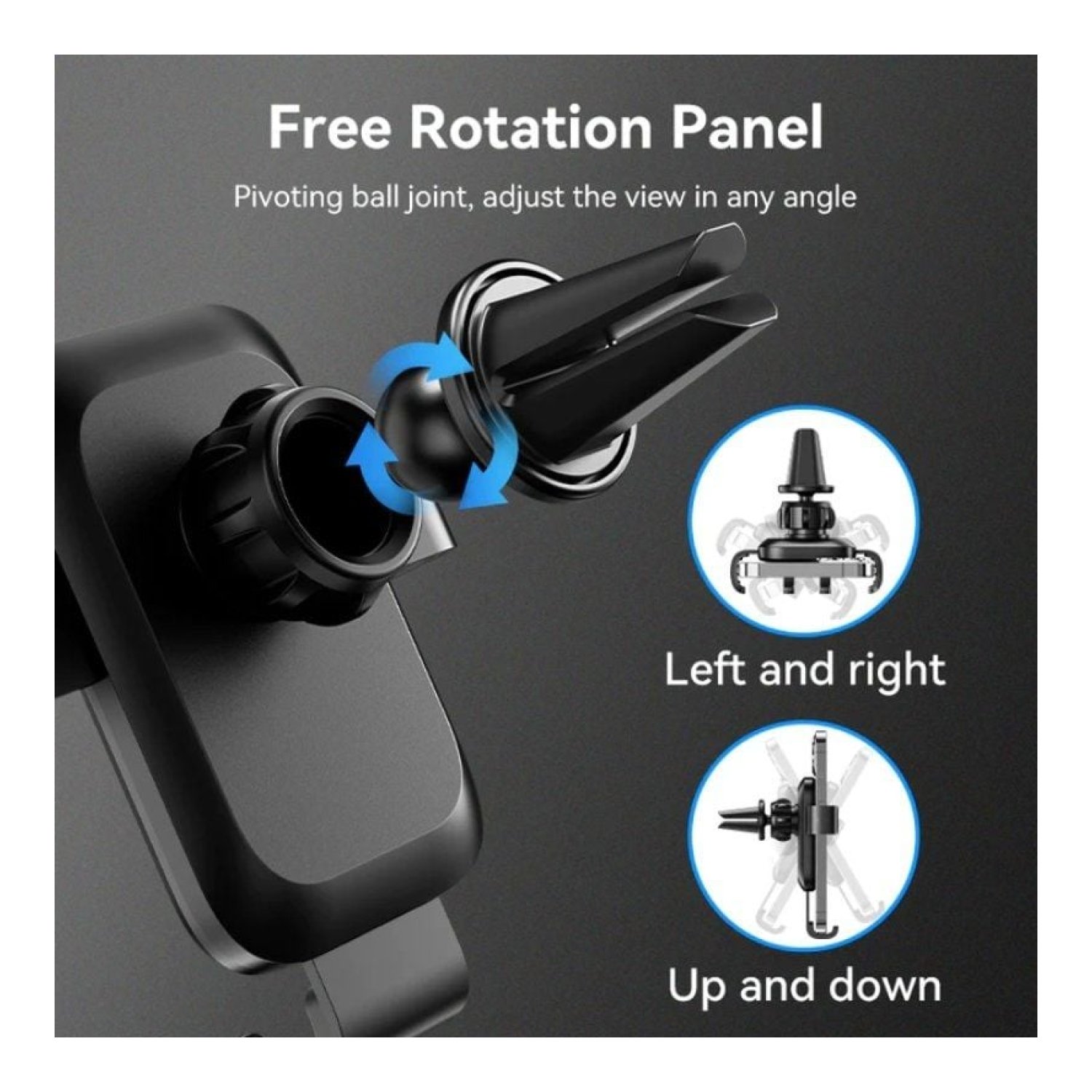 Vention · Soporte Smartphone para Coche · Negro · Ventosa Ajustable