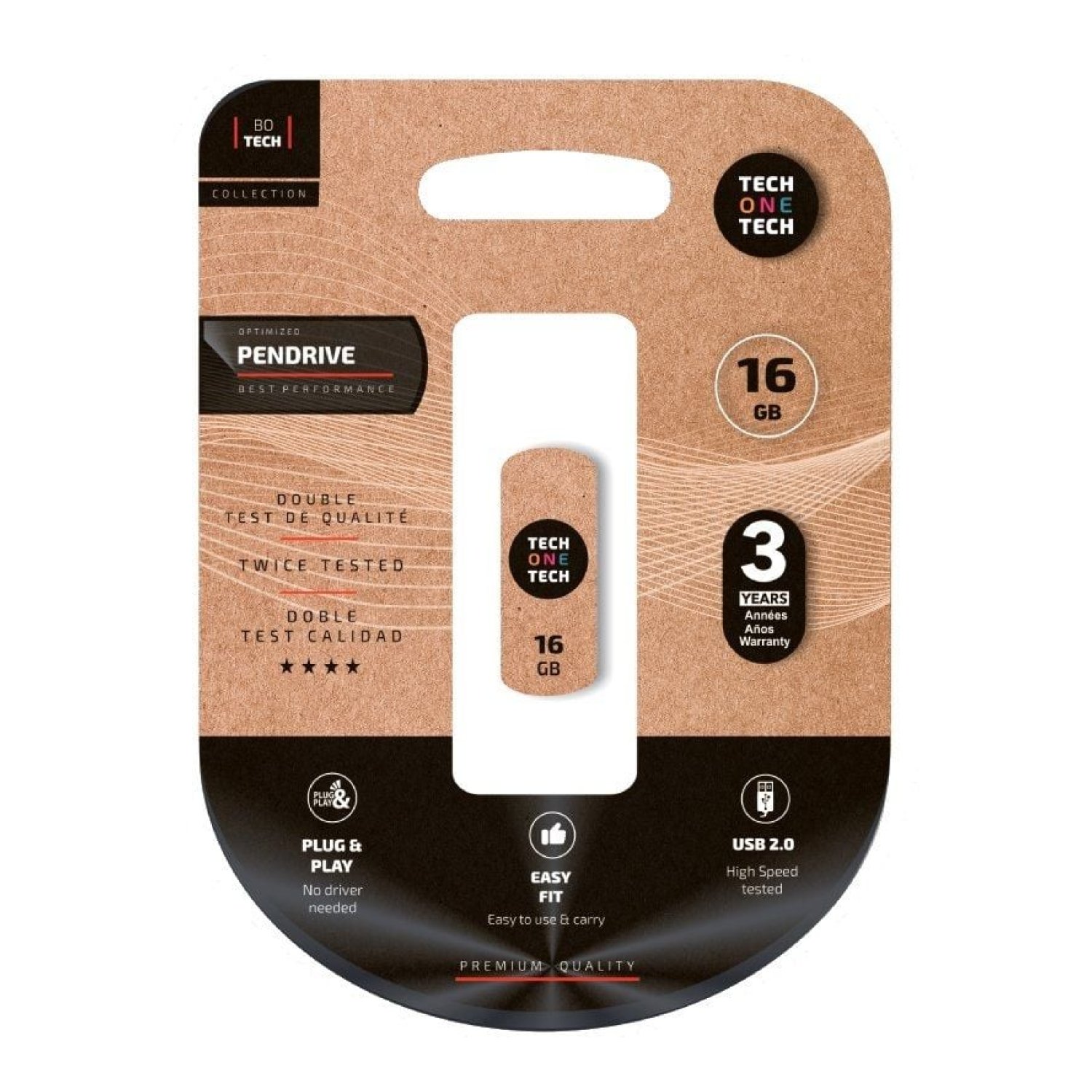 Tech One Tech Pro Smart Clip · Pendrive 16GB · USB 2.0