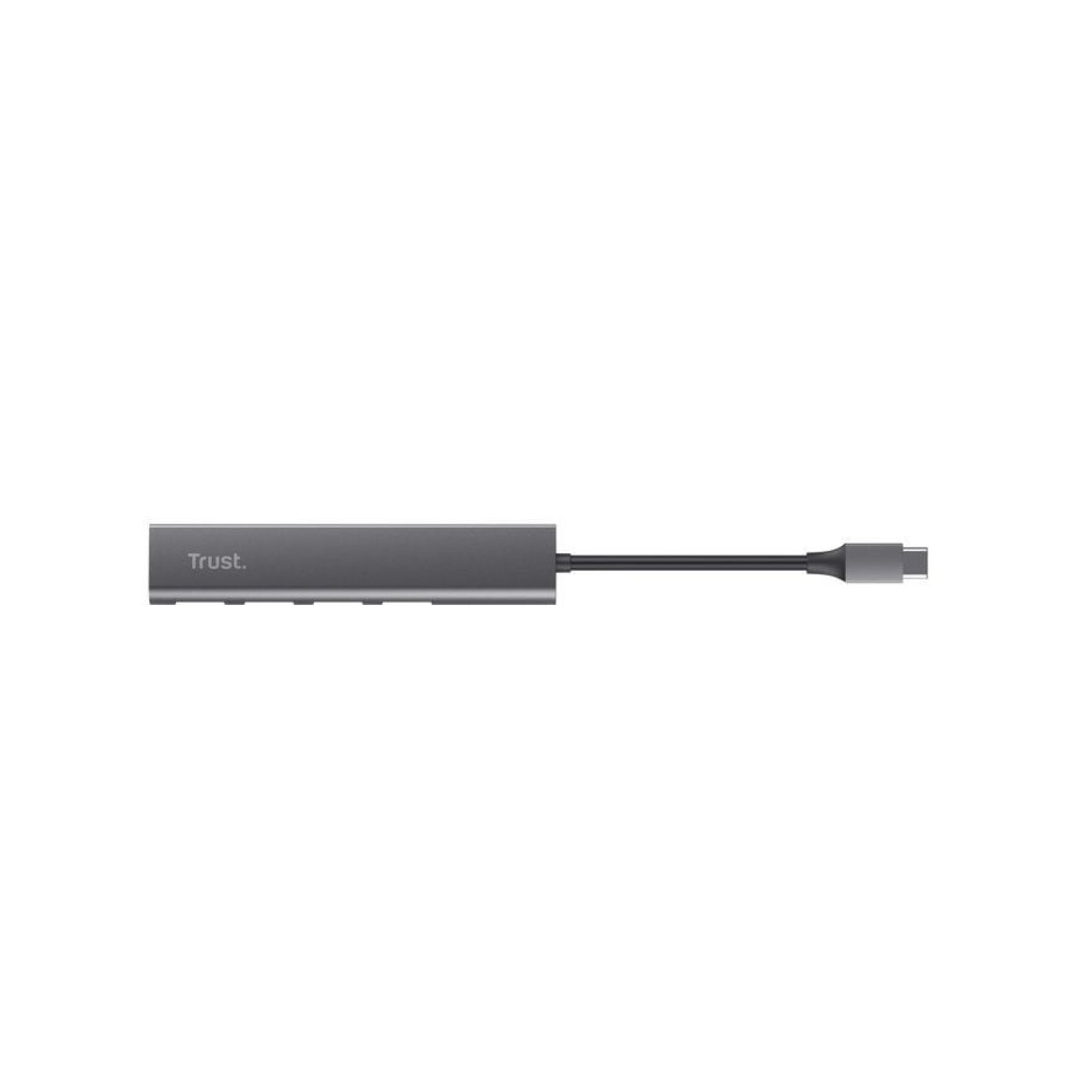 Trust Halyx · Hub USB Tipo-C · 4 Puertos USB · Gris