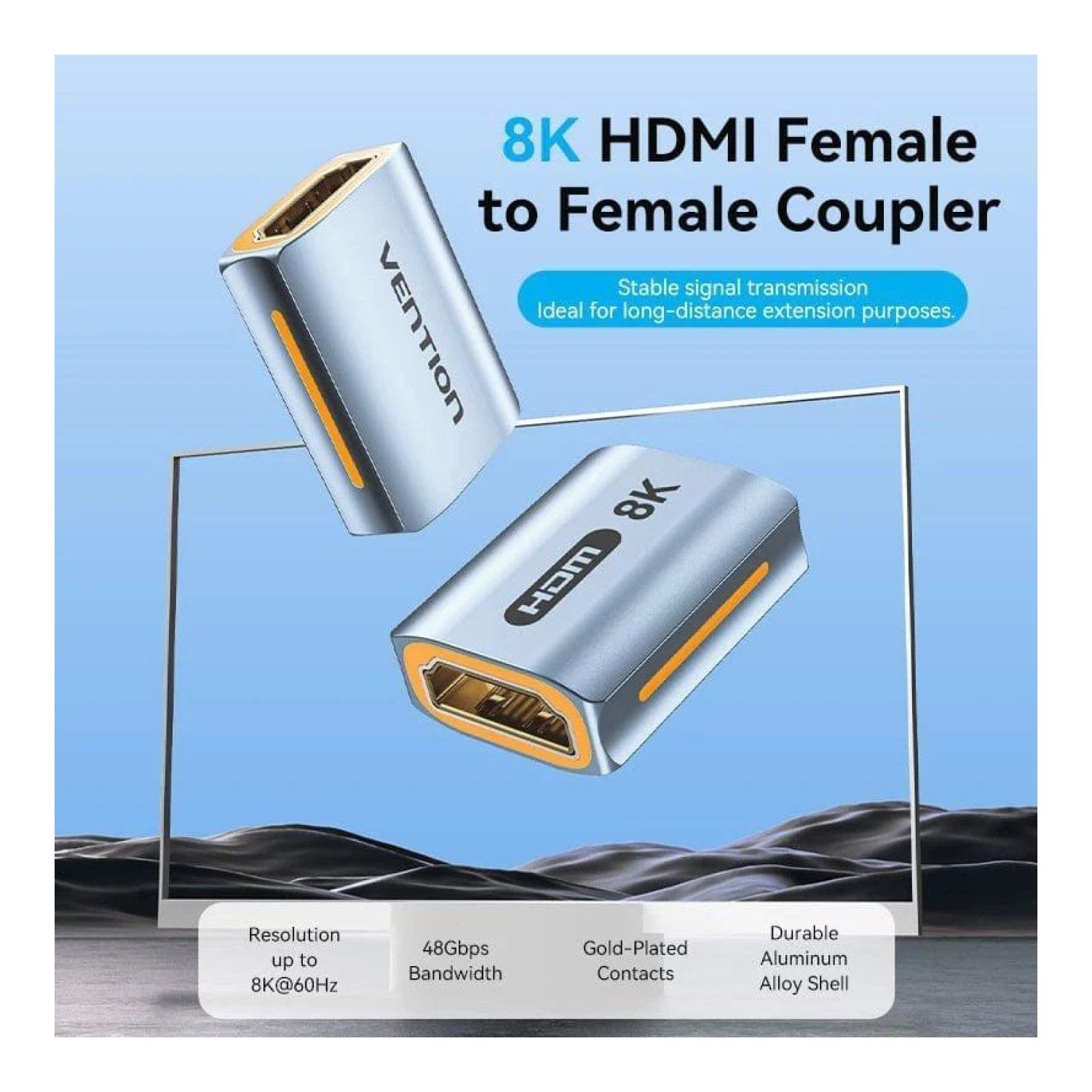 Vention · Adaptador HDMI 8K · Hembra a Hembra