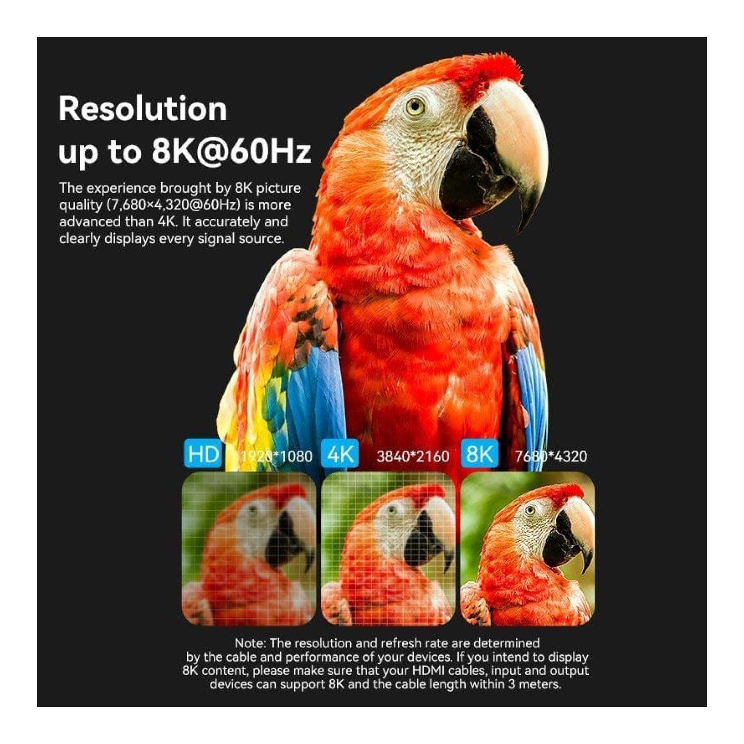 Vention · Adaptador HDMI 8K · Hembra a Hembra