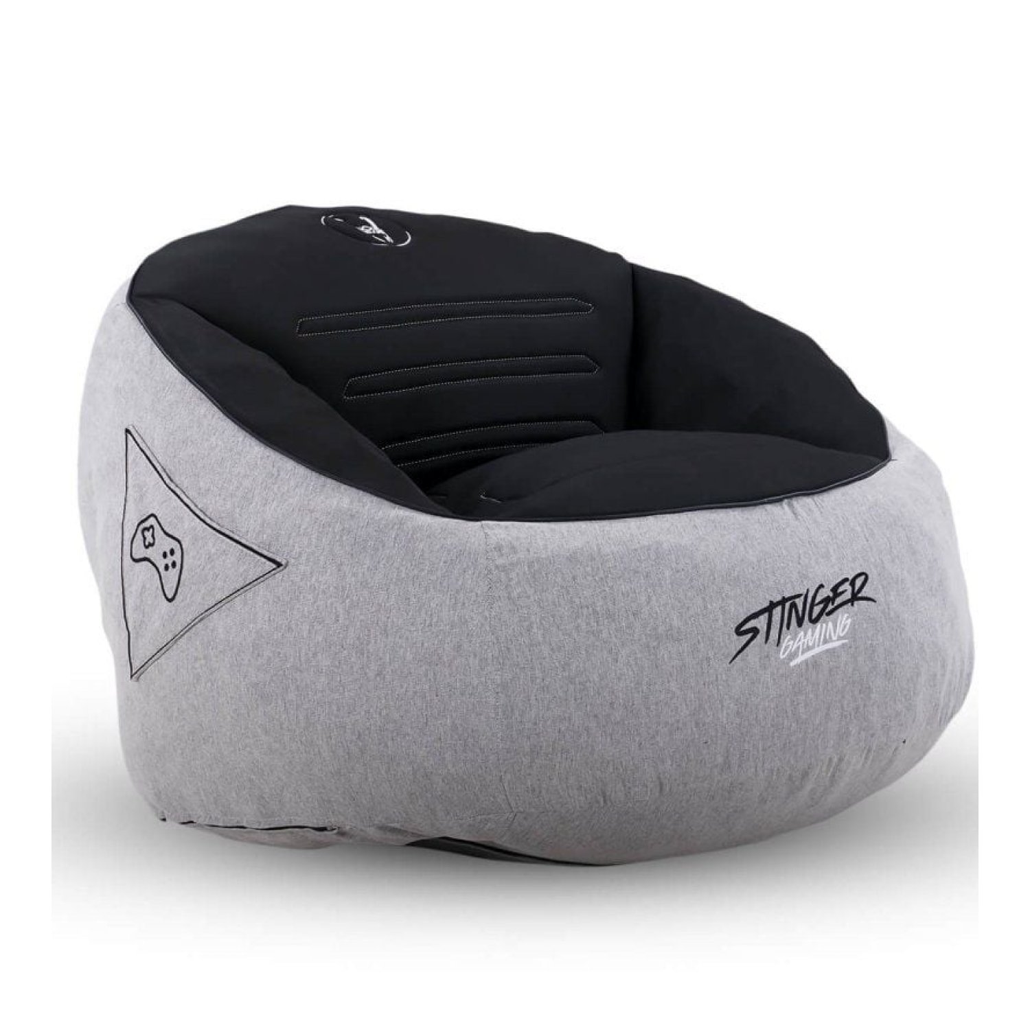 Woxter Stinger Gaming · Puff con Relleno · Gris y Negro