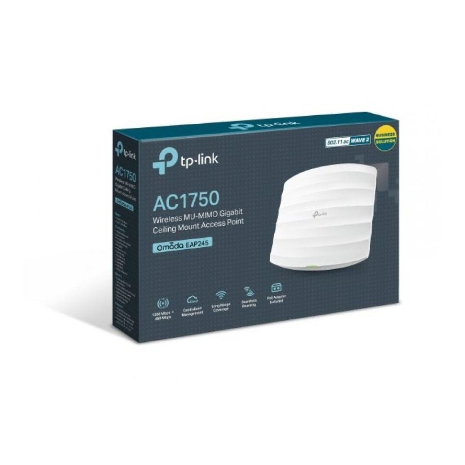 TP-Link Omada EAP245 · Punto de Acceso PoE · 1700Mbps · WiFi 802.11ac · Dual Band 2.4/5GHz