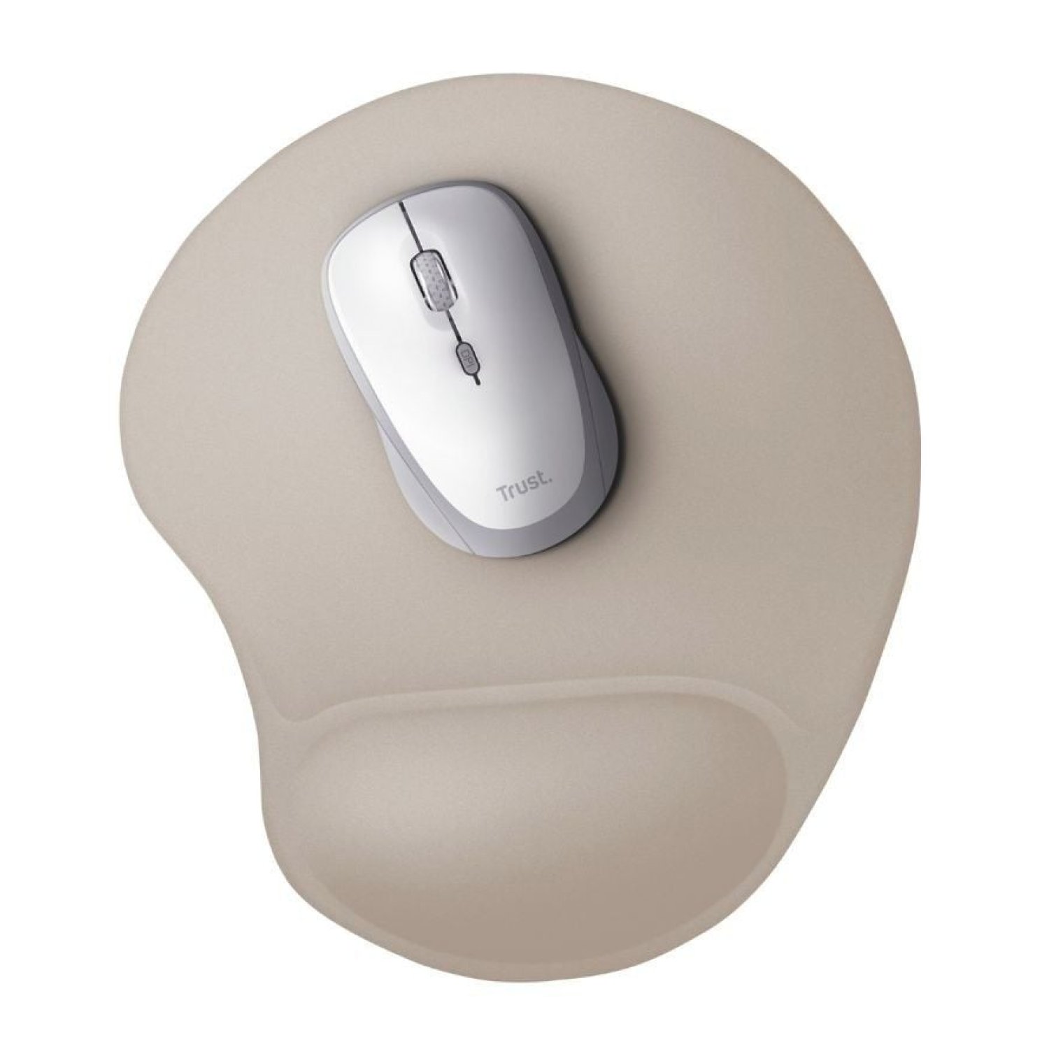 Trust BigFoot Pad · Alfombrilla Ergonómica · 205x236mm · Beige