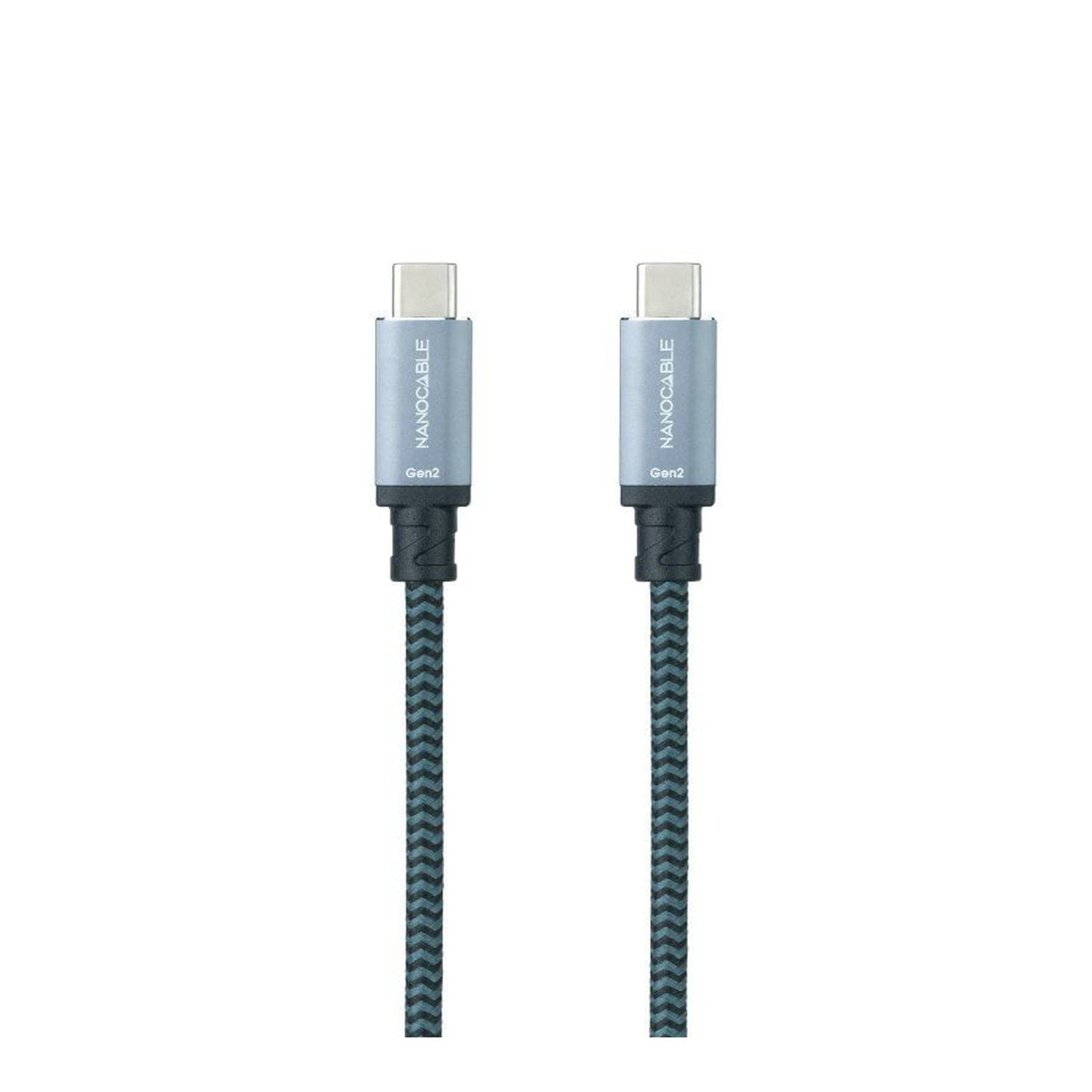CABLE USB 3.1 GEN2 5A USB-C/M-USB-C/M NEG/GR 1 M