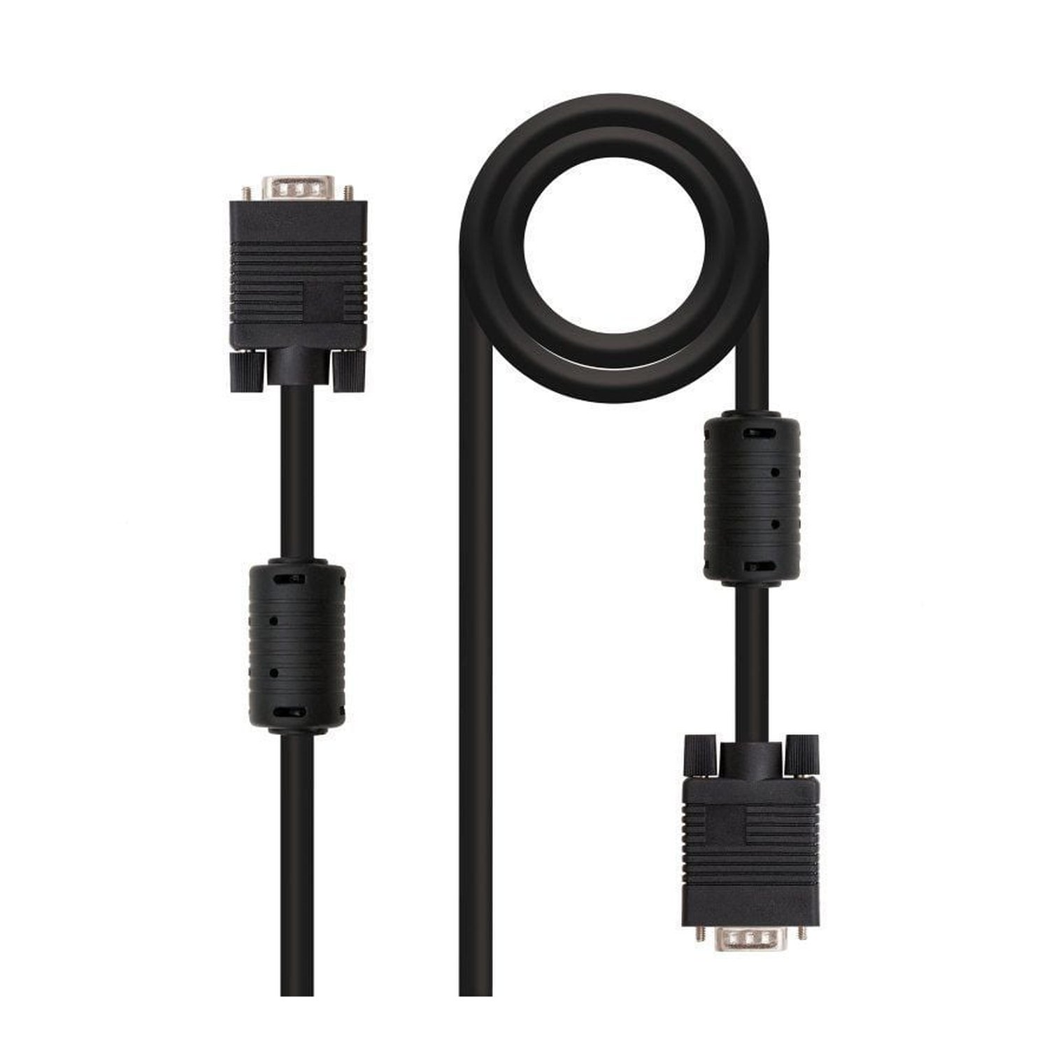 Nanocable - Cable SVGA CON FERRITA de 15m HDB15/M-HDB15/M - Para monitor, proyectores, pizarras, etc