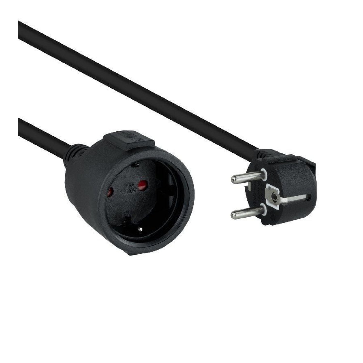 Nanocable - Cable Alimentacion Alargador Schuko - Negro - 3 M