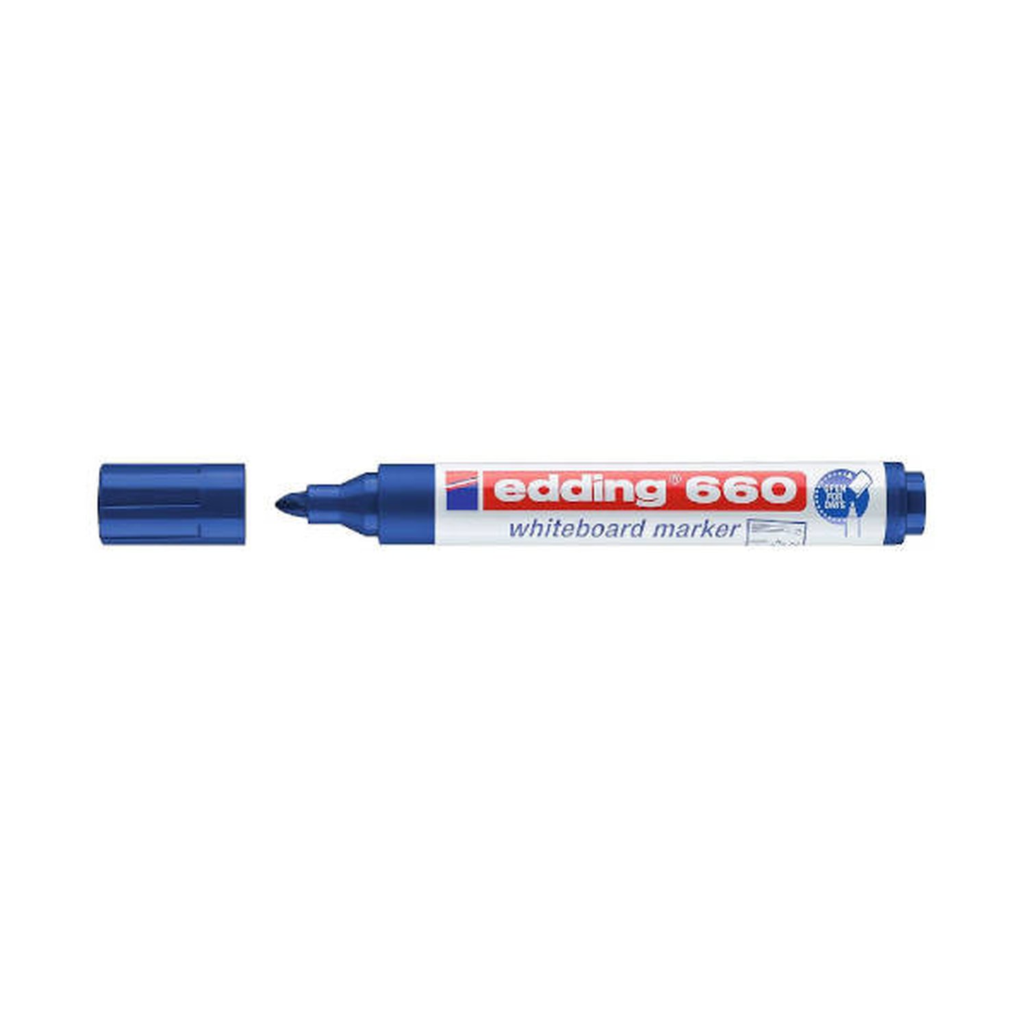 MARCADOR PIZARRA BLANCA 660 1,5-3MM AZUL EDDING 660-03 (10 Uds)