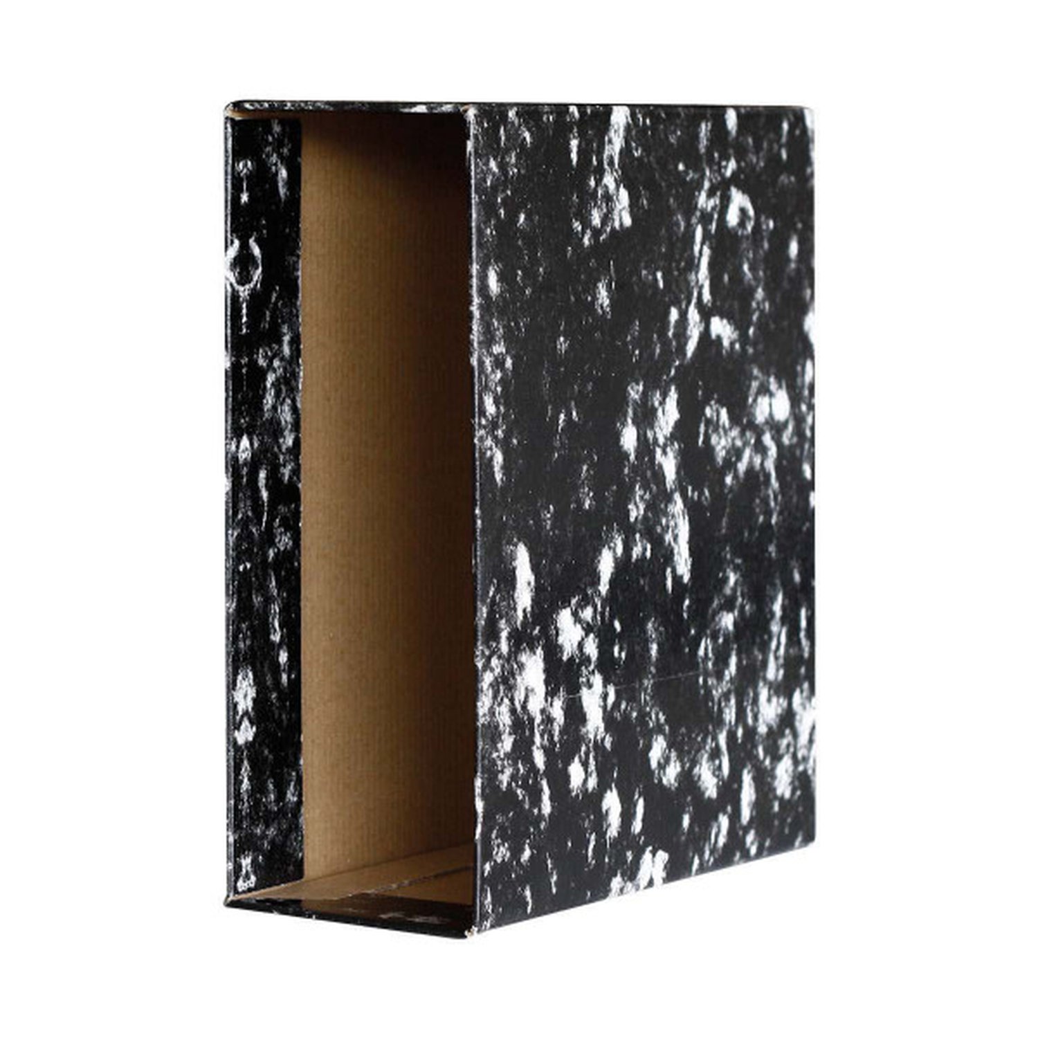 FUNDA ARCHIVADOR JASPEADO  ECOCLASSIC NEGRO 1/4 NATURAL LOMO ANCHO 215X235X86 GRAFOPLAS 7140000 (24 Uds)