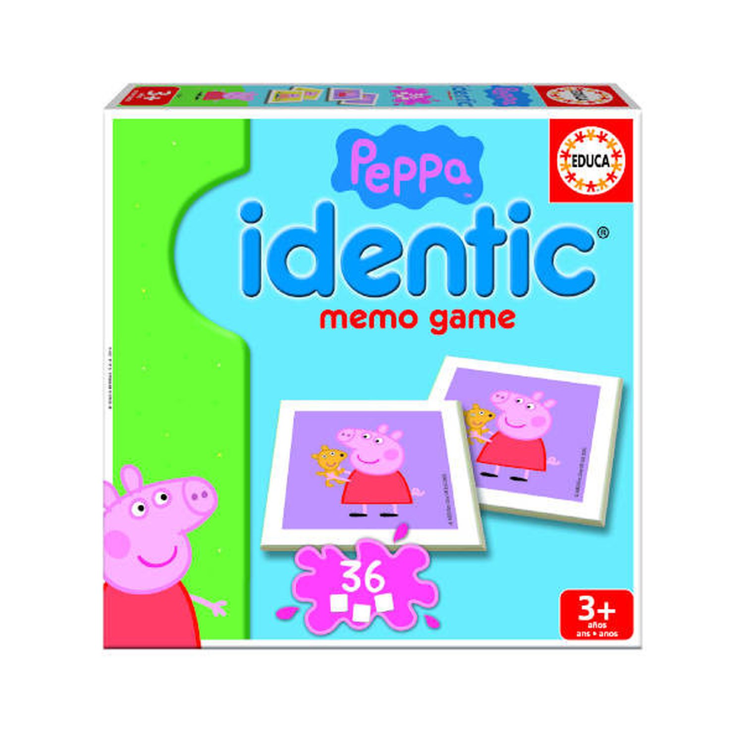 JUEGO IDENTIC PEPPA PIG +3 AÑOS EDUCA BORRAS 16227