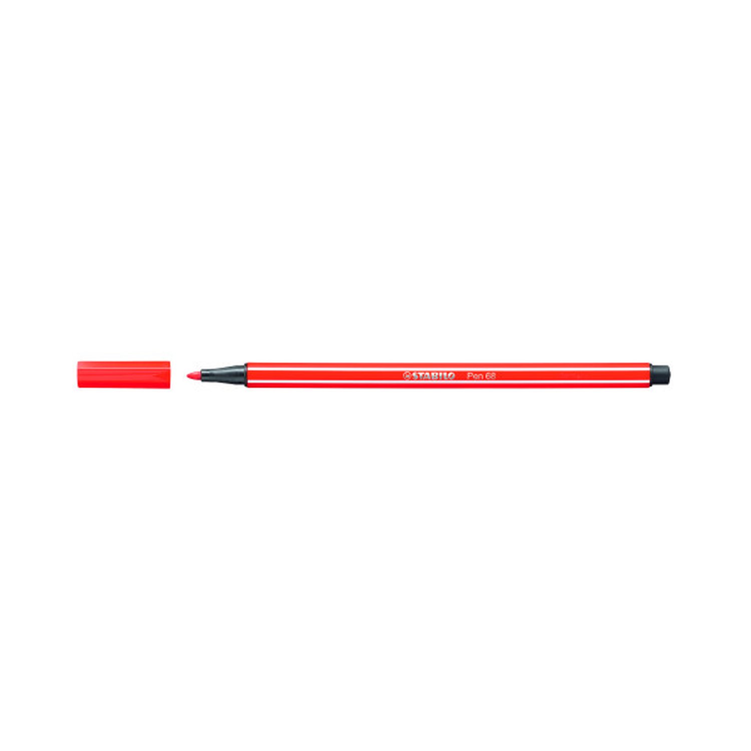ROTULADOR PUNTA FIBRA MEDIA 1MM. PEN 68 ROJO STABILO 68/40 (10 Uds)