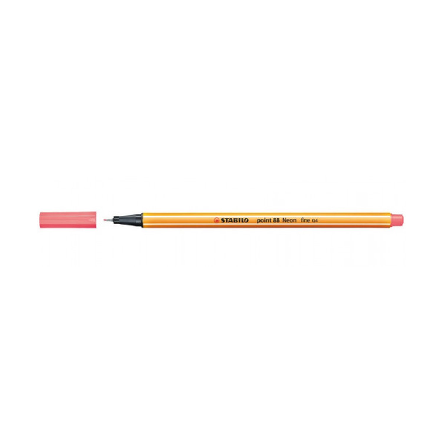 ROTULADOR PUNTA FINA POINT 88 0.4MM ROJO NEON STABILO 88/040 (10 Uds)