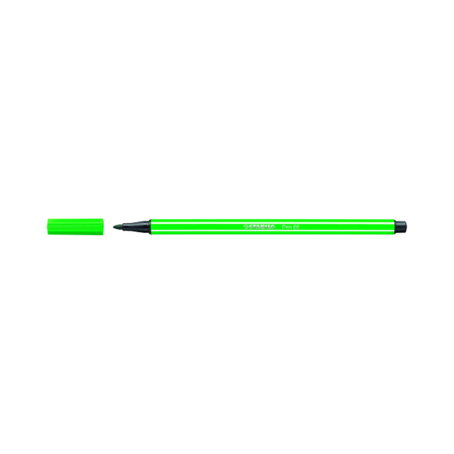 ROTULADOR PUNTA FIBRA MEDIA 1MM. PEN 68 VERDE STABILO 68/36 (10 Uds)