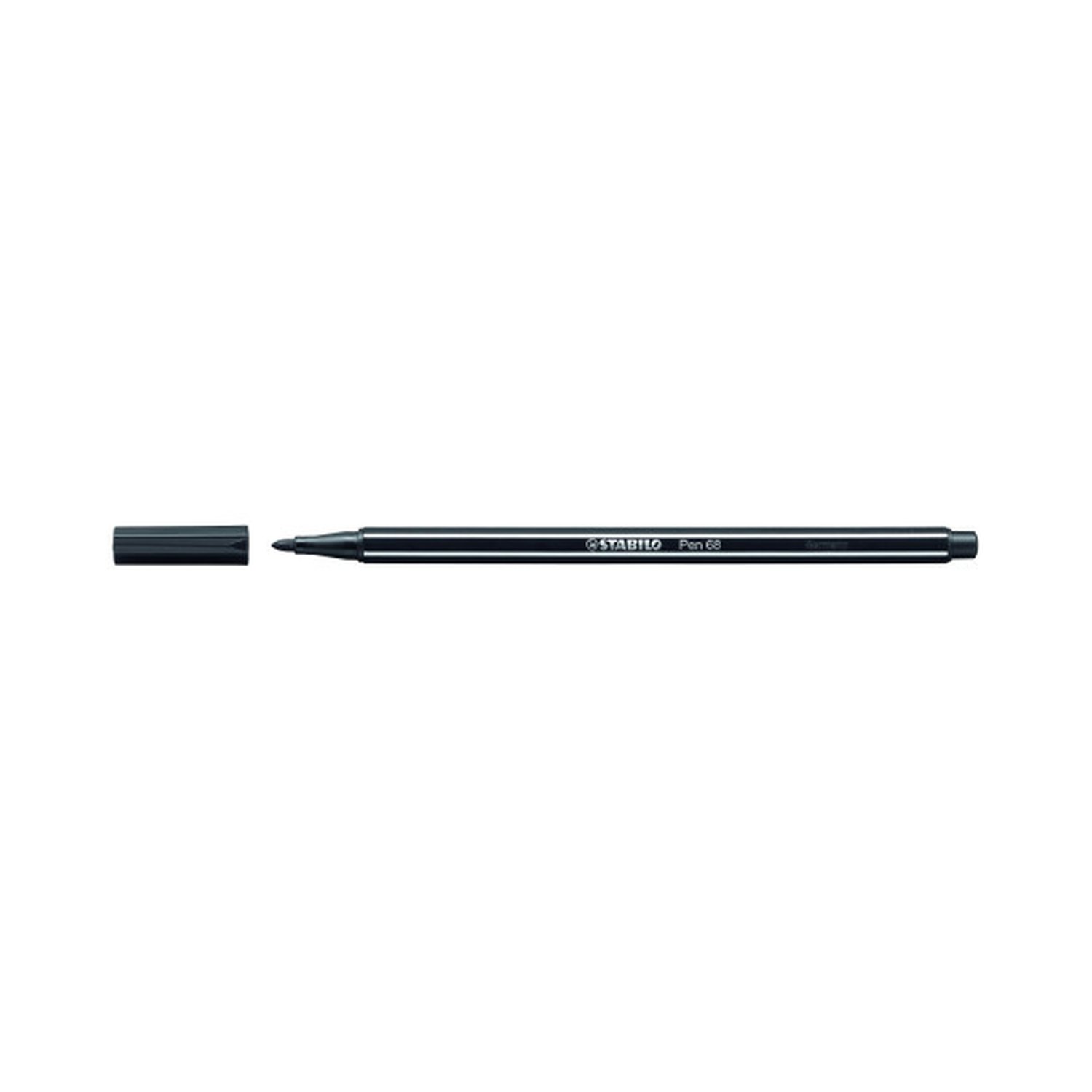 ROTULADOR PUNTA FIBRA MEDIA 1MM. PEN 68 NEGRO STABILO 68/46 (10 Uds)