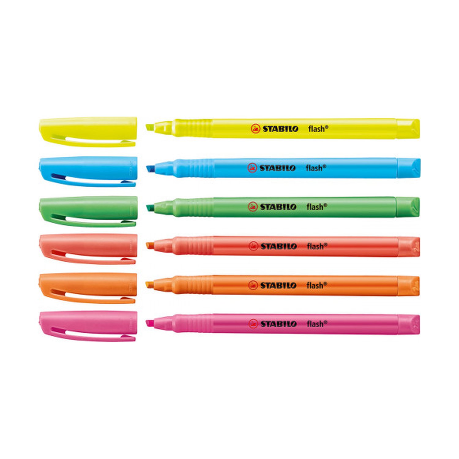 MARCADOR FLUORESCENTE FLASH TRAZO 2/5MM. NARANJA STABILO 555/54 (10 Uds)