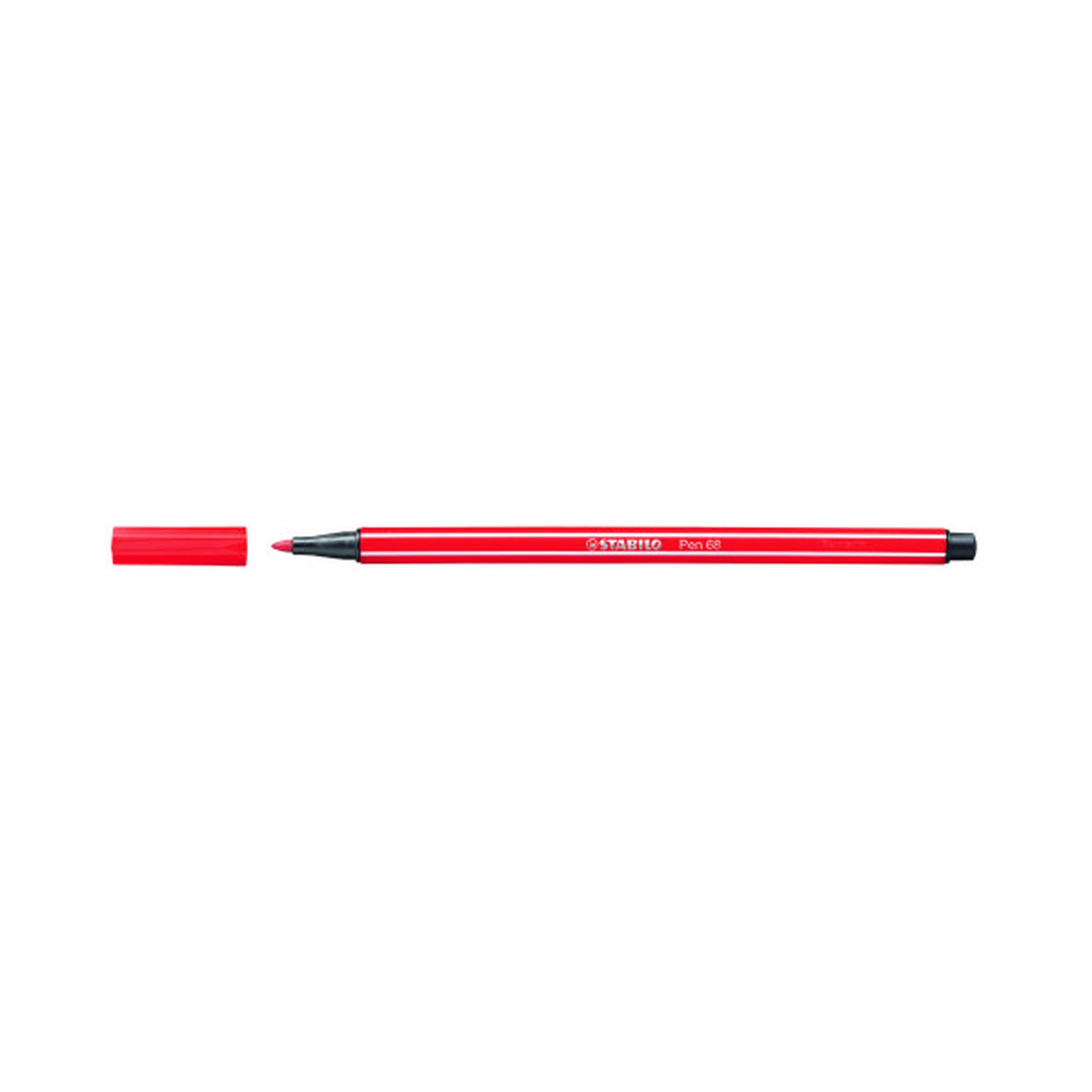 ROTULADOR PUNTA FIBRA MEDIA 1MM. PEN 68 ROJO CARMIN STABILO 68/48 (10 Uds)
