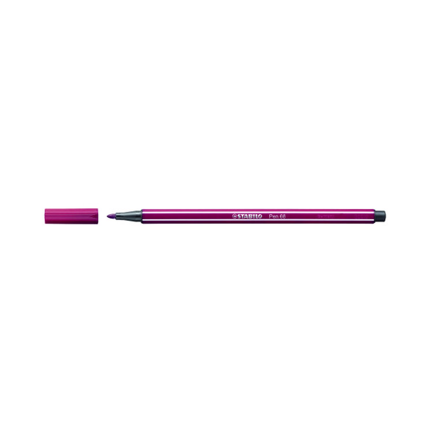 ROTULADOR PUNTA FIBRA MEDIA 1MM. PEN 68 PURPURA STABILO 68/19 (10 Uds)