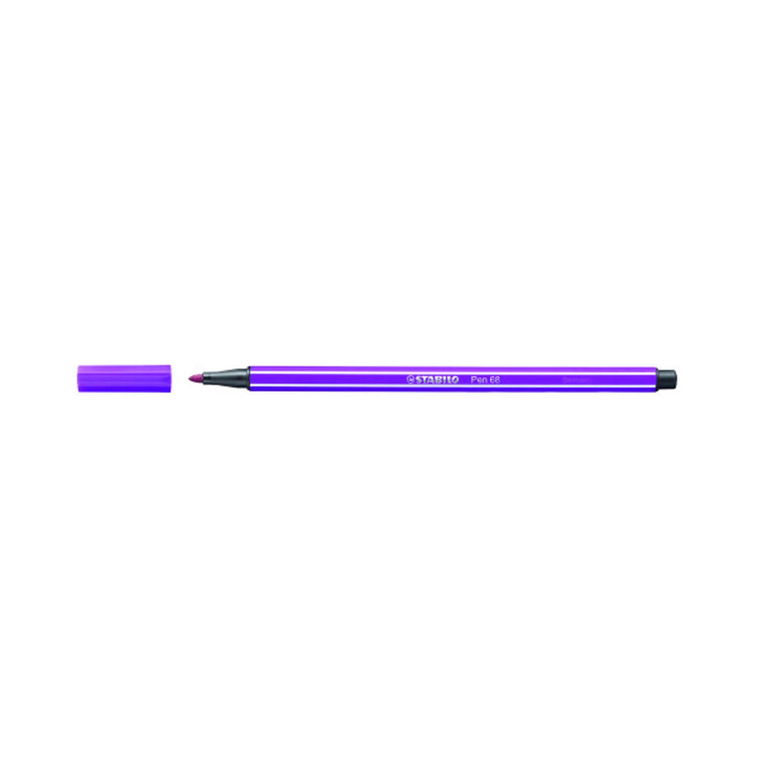 ROTULADOR PUNTA FIBRA MEDIA 1MM. PEN 68 LILA STABILO 68/58 (10 Uds)