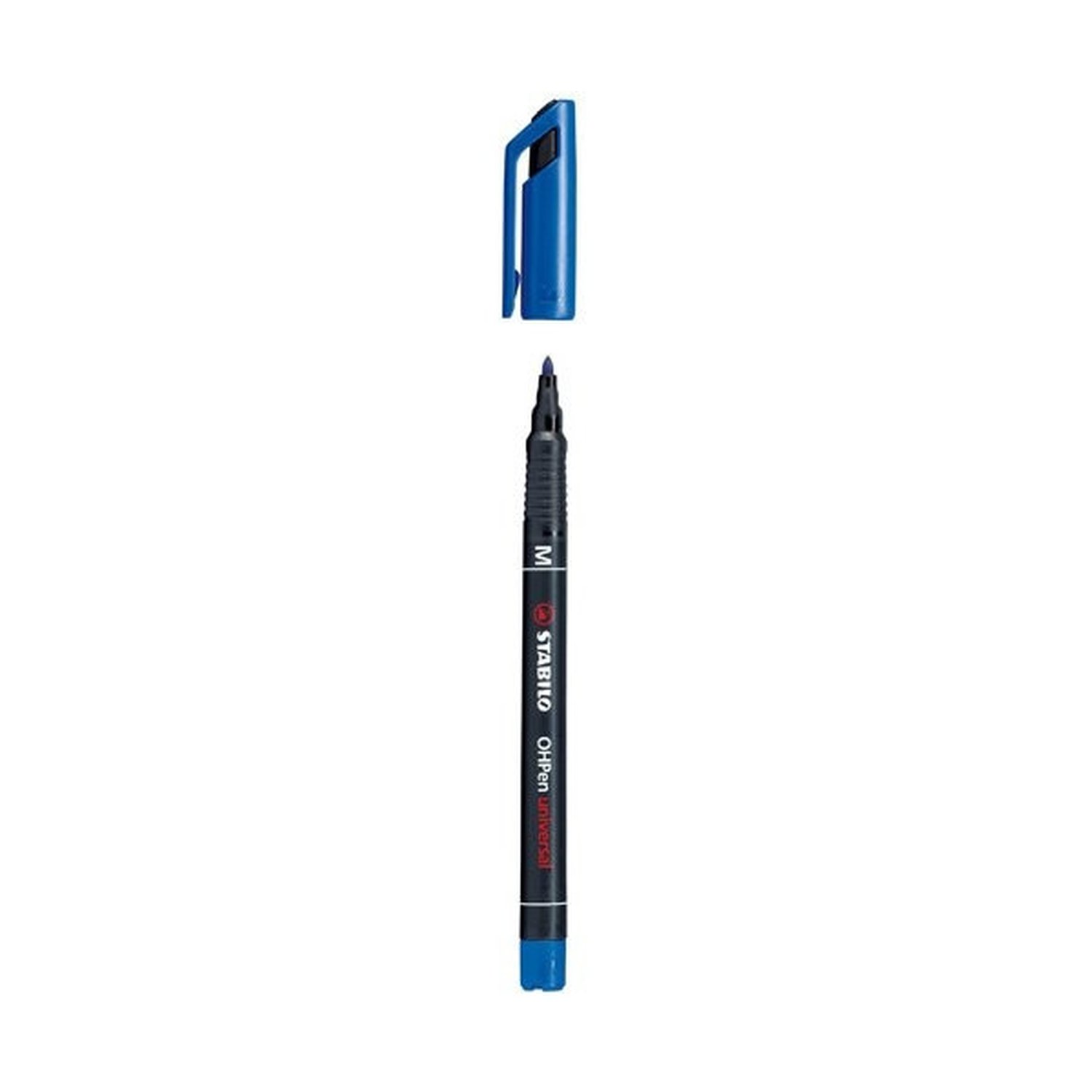 MARCADOR PERMANENTE PUNTA MEDIA OHPEN UNIVERSAL 1MM. AZUL STABILO 843/41 (10 Uds)
