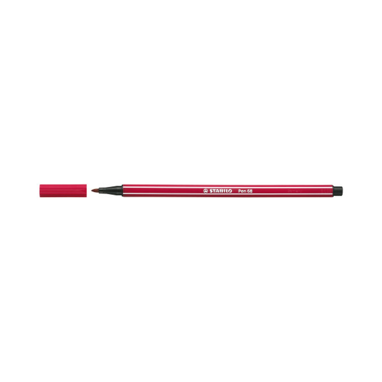ROTULADOR PUNTA FIBRA MEDIA 1MM. PEN 68 ROJO OSCURO STABILO 68/50 (10 Uds)