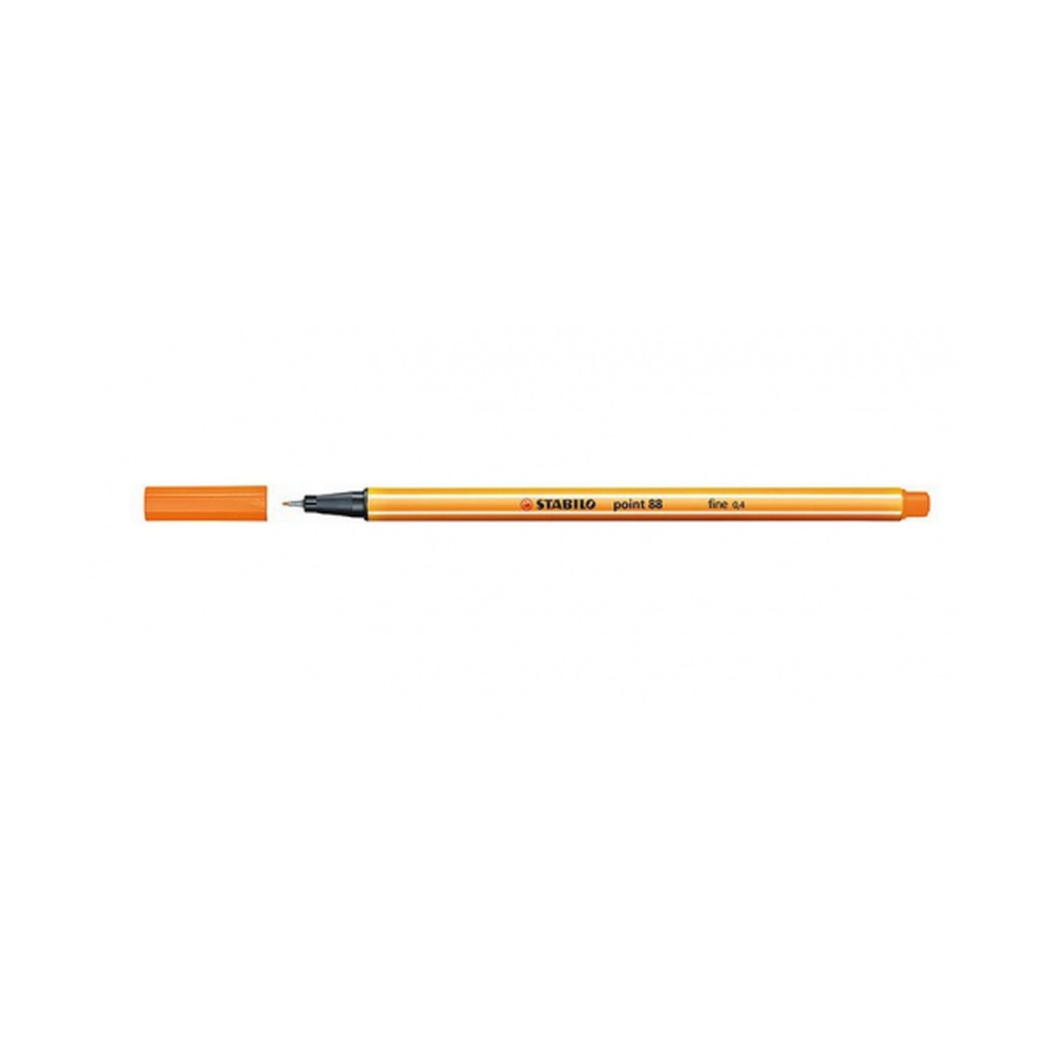 ROTULADOR PUNTA FINA POINT 88 0.4MM NARANJA STABILO 88/54 (10 Uds)