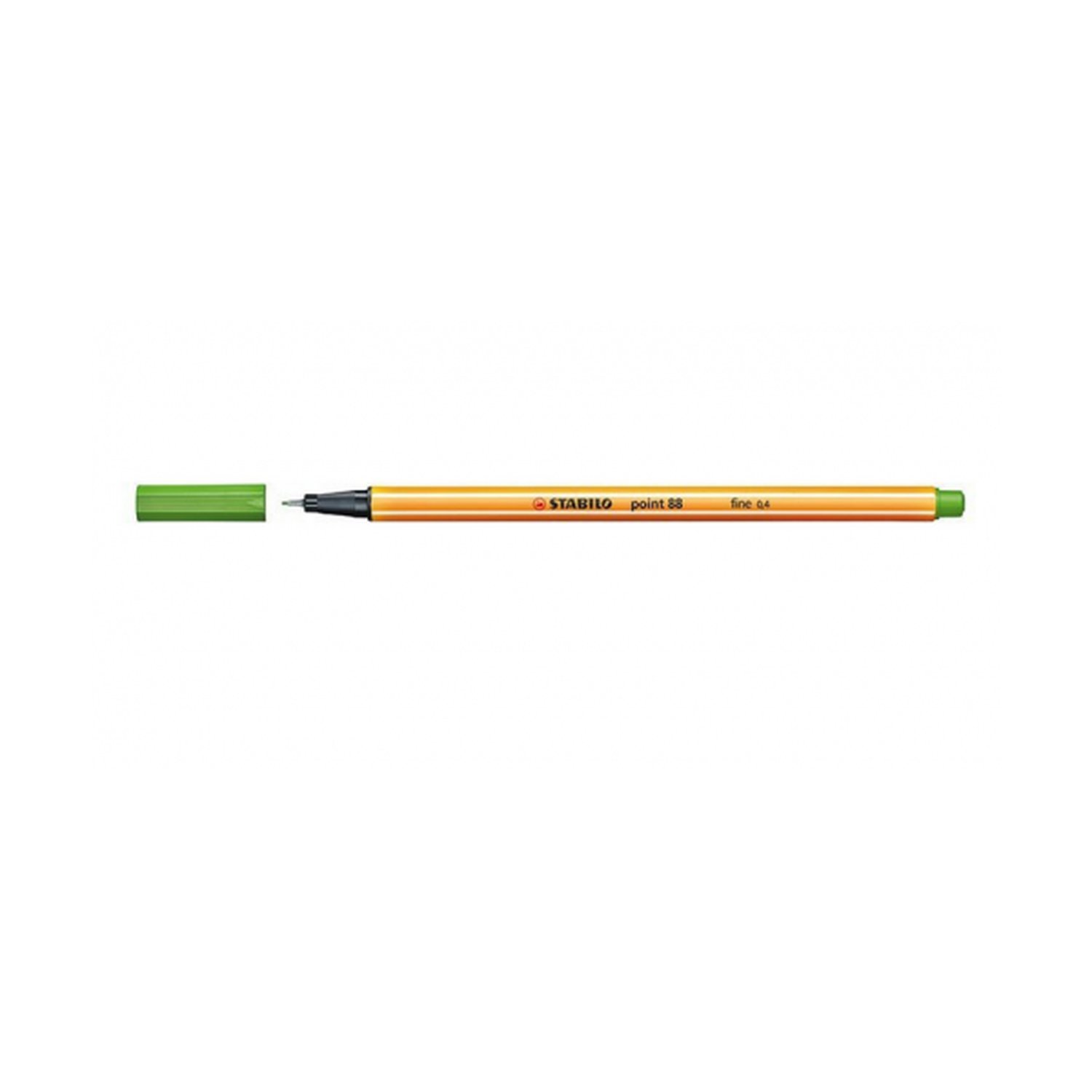 ROTULADOR PUNTA FINA POINT 88 0.4MM VERDE HOJA STABILO 88/43 (10 Uds)