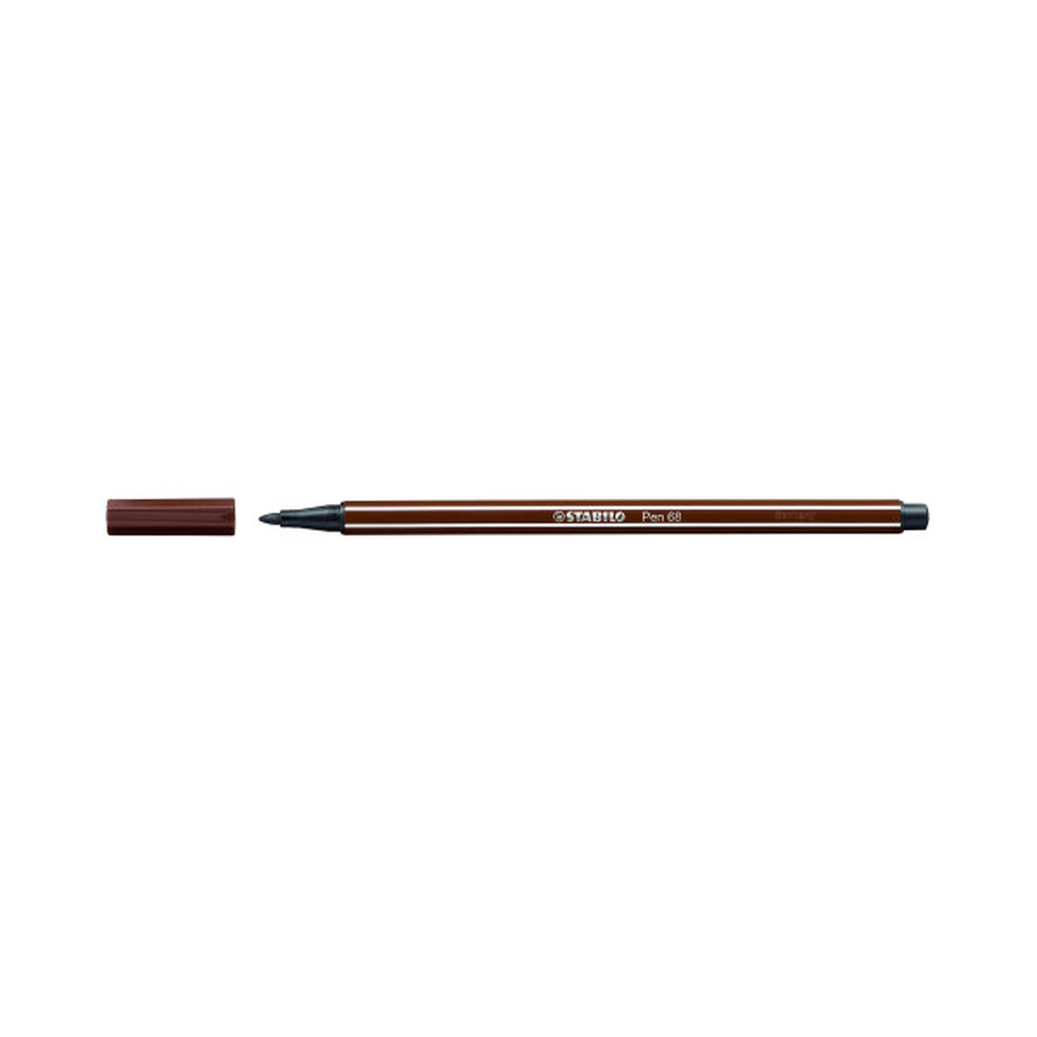 ROTULADOR PUNTA FIBRA MEDIA 1MM. PEN 68 MARRON STABILO 68/45 (10 Uds)