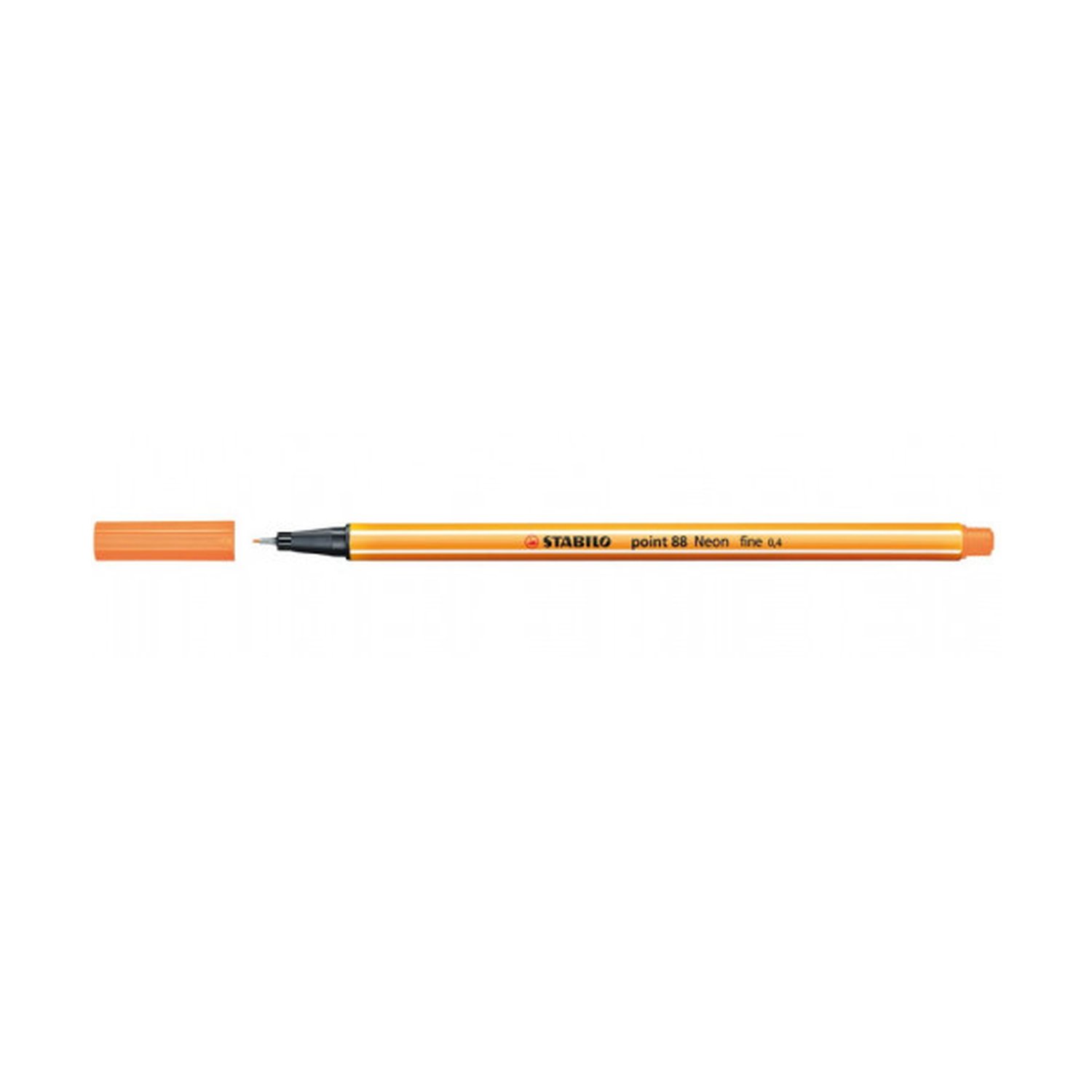 ROTULADOR PUNTA FINA POINT 88 0.4MM NARANJA NEON STABILO 88/054 (10 Uds)