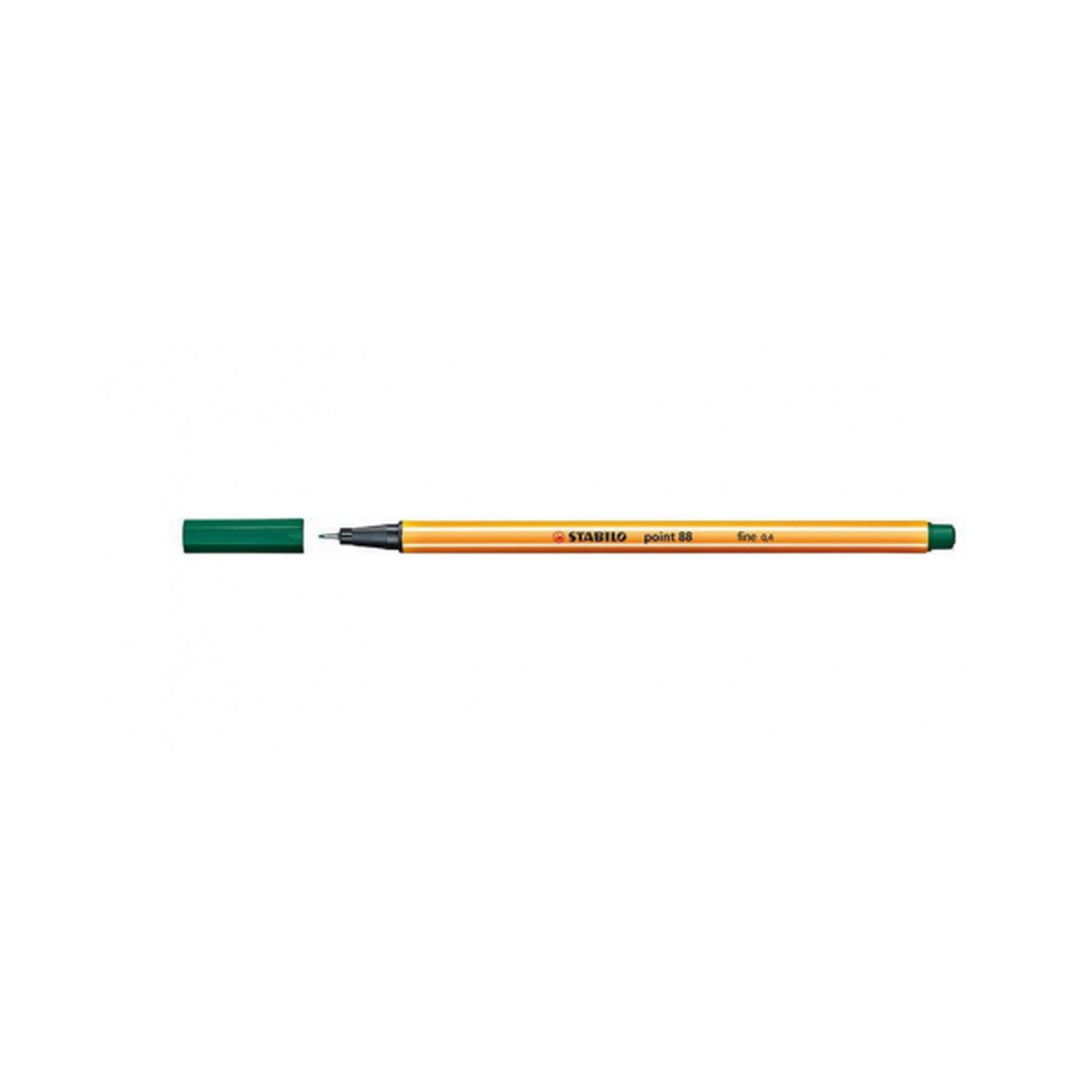 ROTULADOR PUNTA FINA POINT 88 0.4MM VERDE PINO STABILO 88/53 (10 Uds)