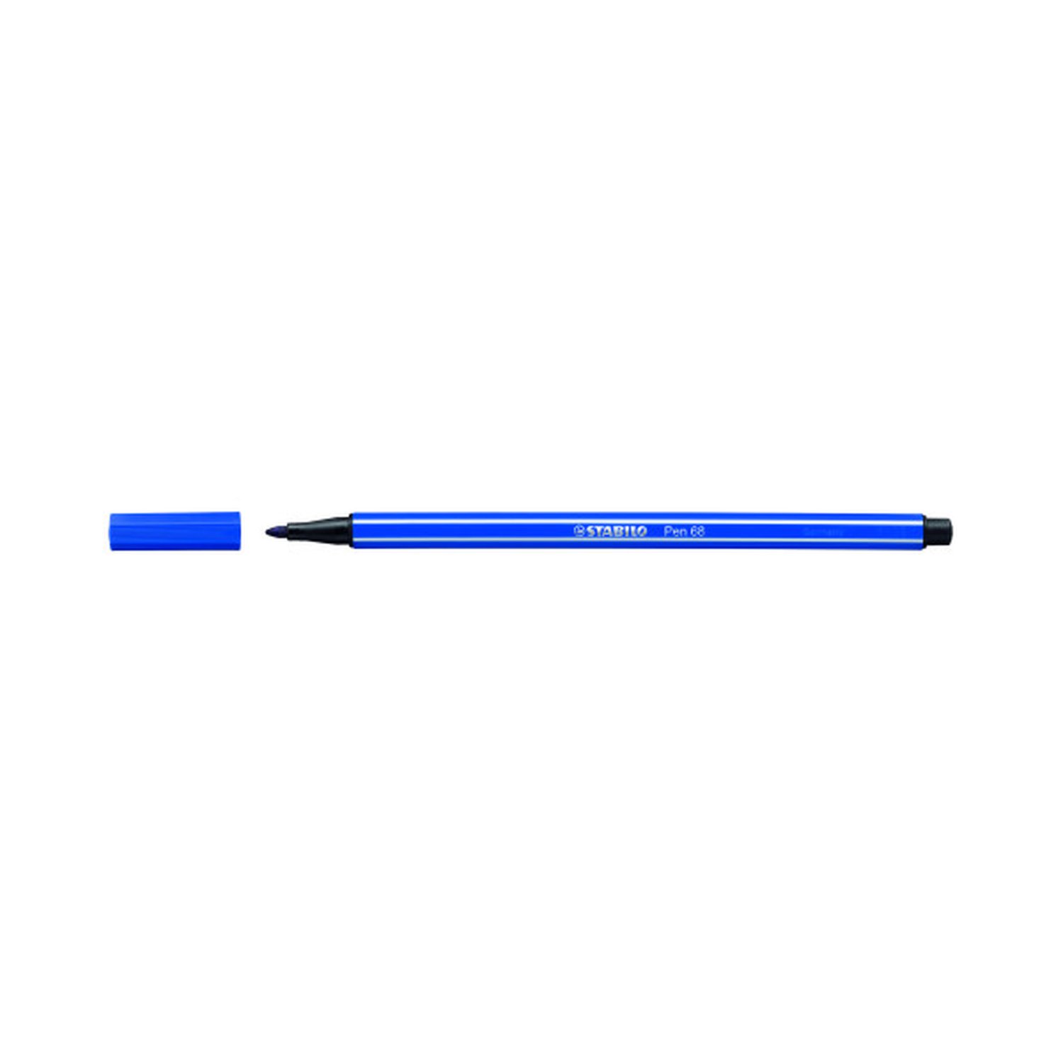ROTULADOR PUNTA FIBRA MEDIA 1MM. PEN 68 AZUL MARINO STABILO 68/32 (10 Uds)
