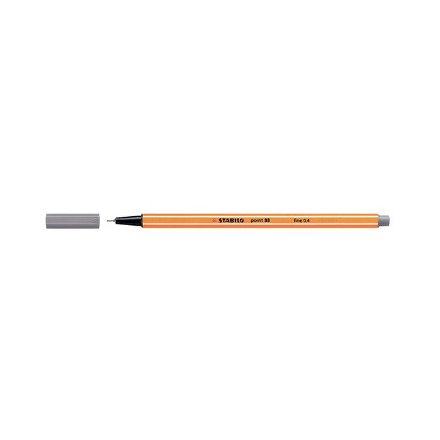 ROTULADOR PUNTA FINA POINT 88 0.4MM GRIS OSCURO STABILO 88/96 (10 Uds)