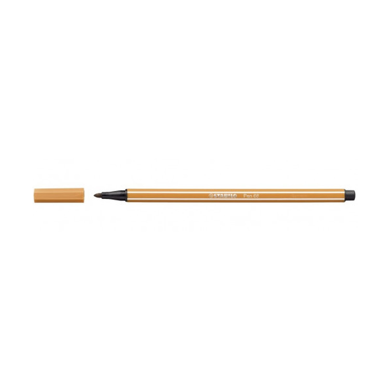 ROTULADOR PUNTA FIBRA MEDIA 1MM. PEN 68 OCRE OSCURO STABILO 68/89 (10 Uds)