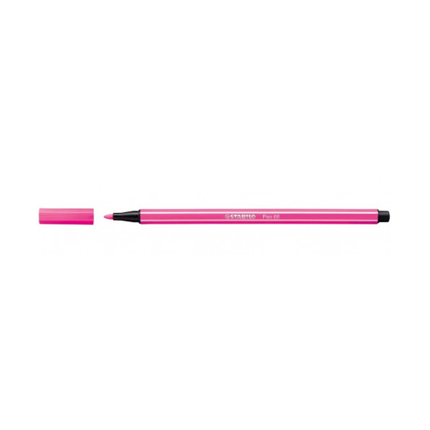 ROTULADOR PUNTA FIBRA MEDIA 1MM. PEN 68 ROSA NEON STABILO 68/056 (10 Uds)