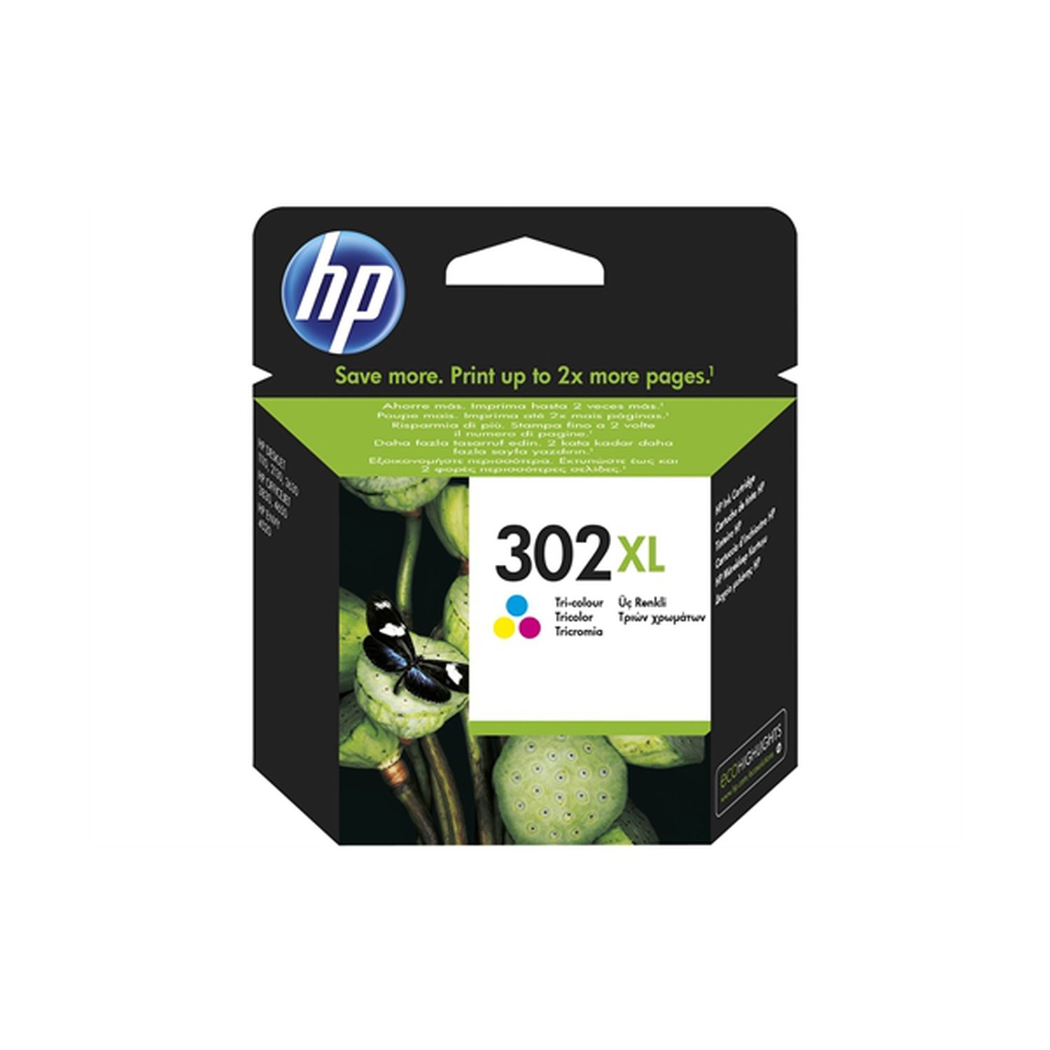 HP OfficeJet 3830/3832 All-in-One Nº302XL Cartucho Tricolor
