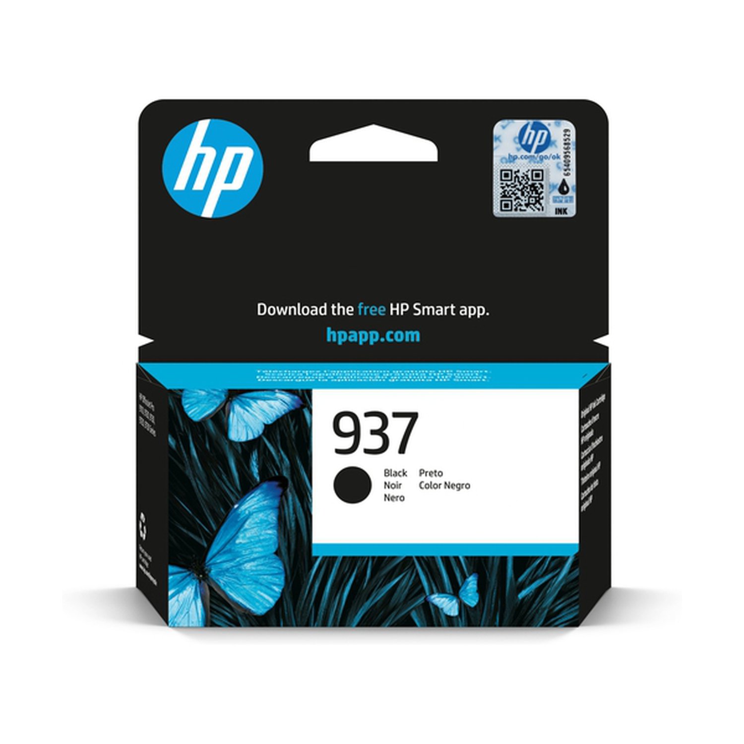 HP 937 Negro Cartucho de Tinta Original - 4S6W5NE
