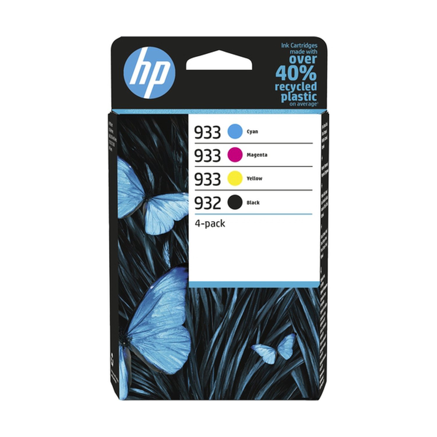 HP 932 + 933 Pack de 4 Cartuchos de Tinta Originales - 6ZC71AE