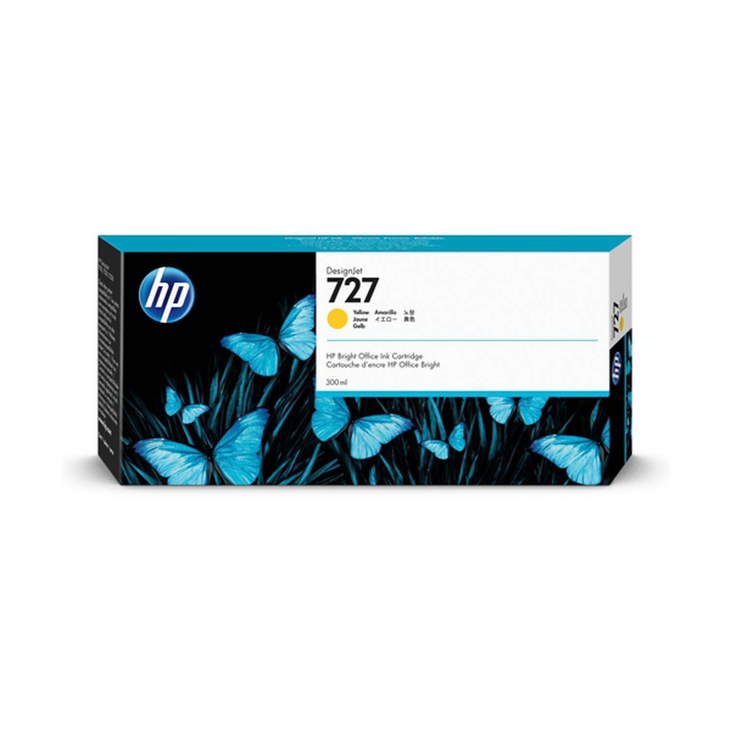HP Cartucho de tinta amarillo 300 ml F9J78A (727)
