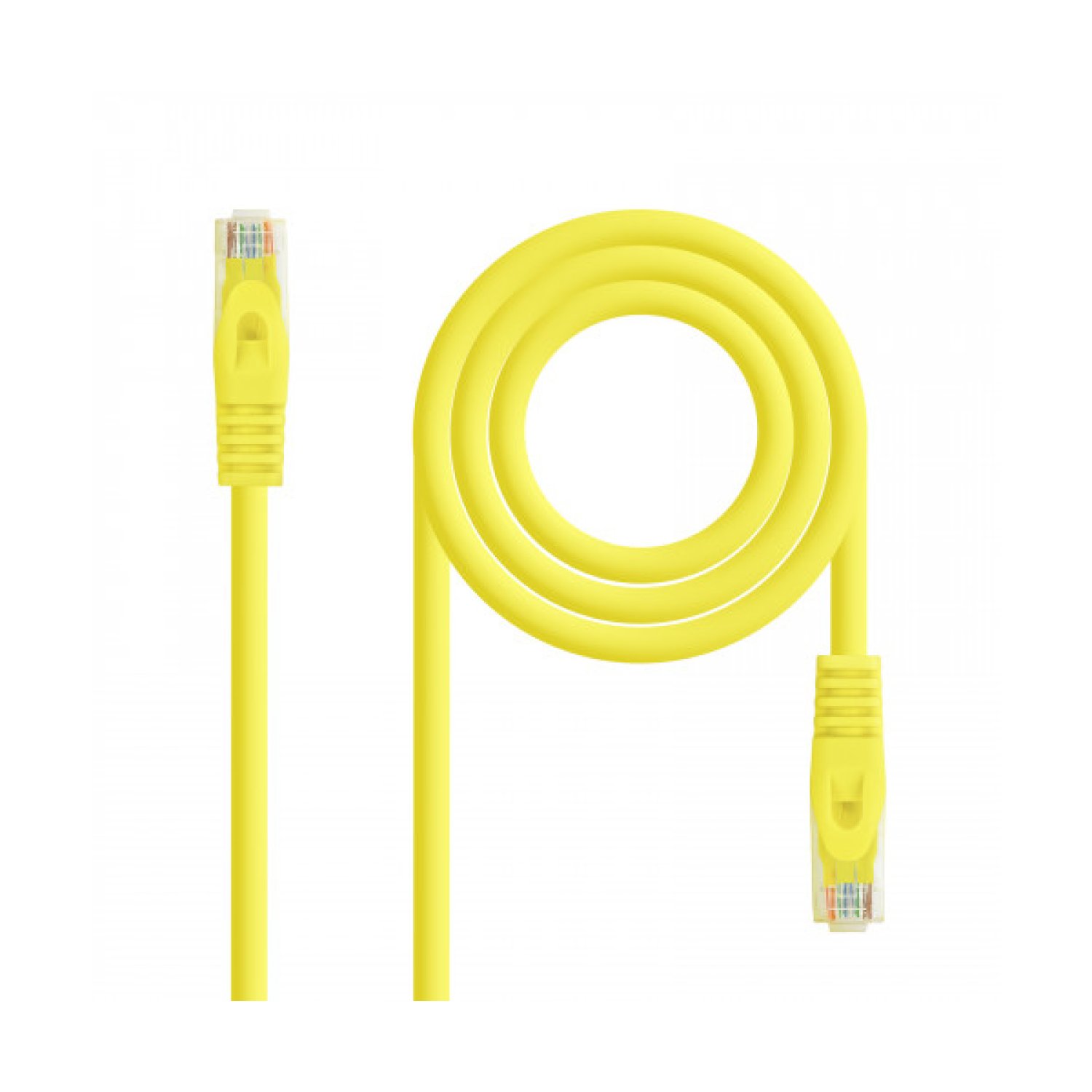 Nanocable Cable Red RJ45 Cat.6A UTP · 0,5m · LSZH · AWG24 · Amarillo